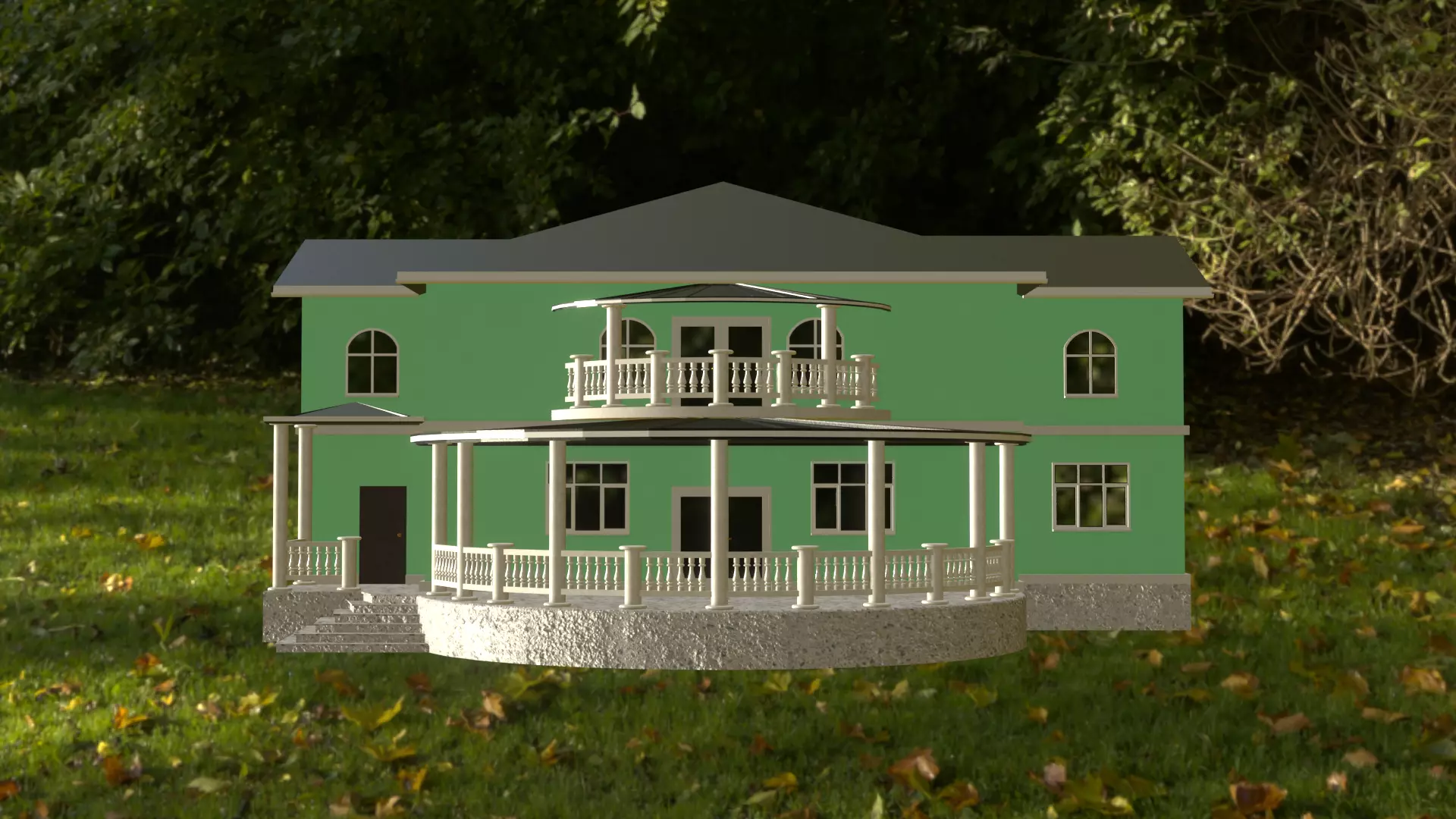 House victorian 3D model_0