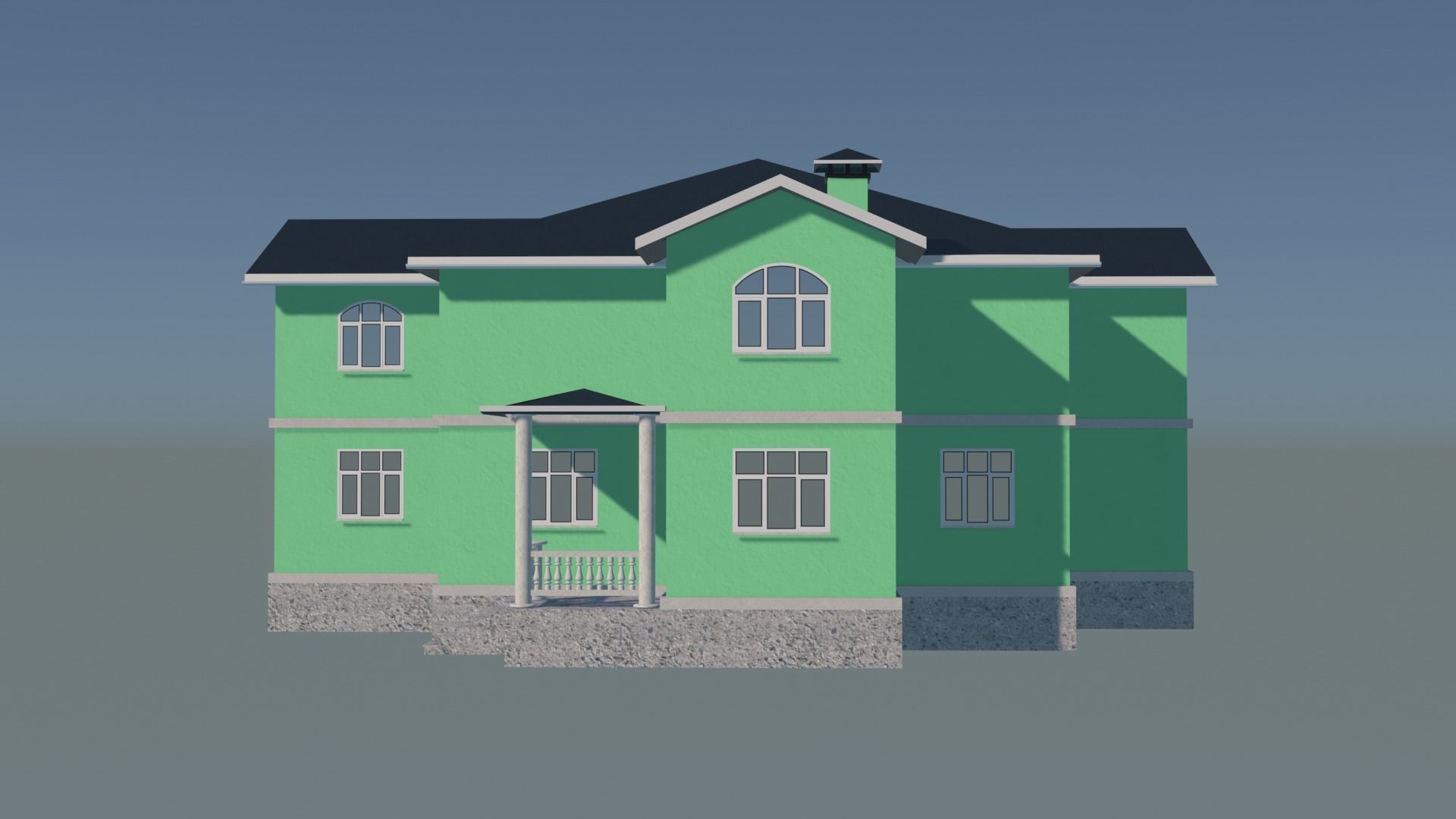 House victorian 3D model_8