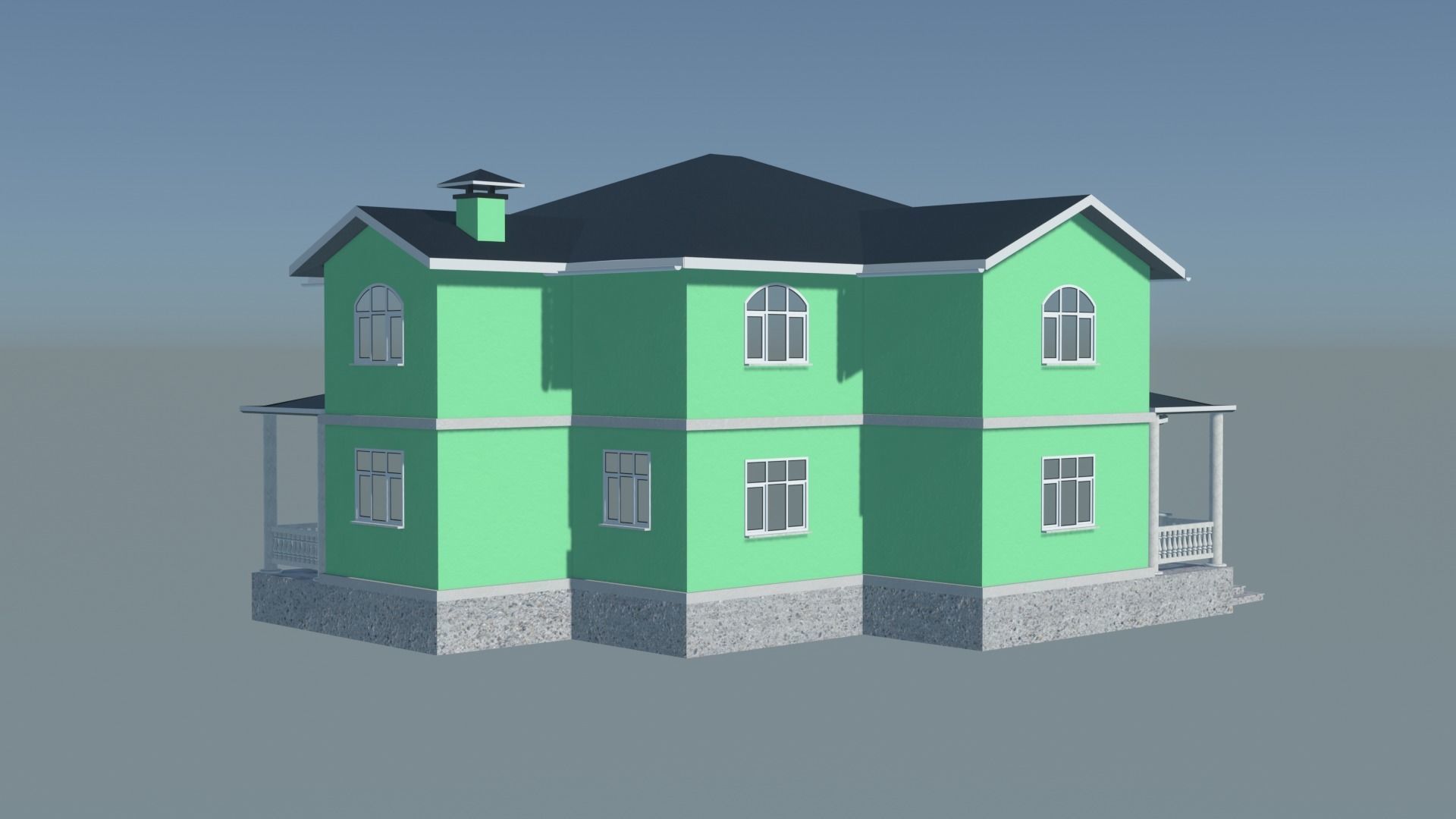 House victorian 3D model_6