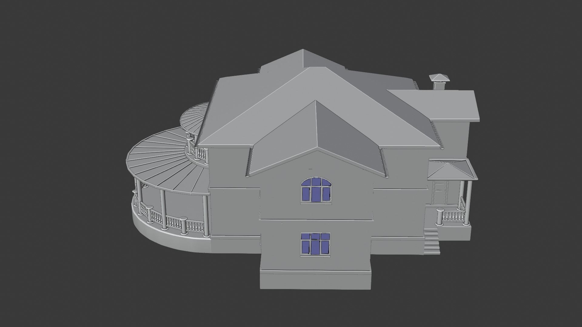 House victorian 3D model_17