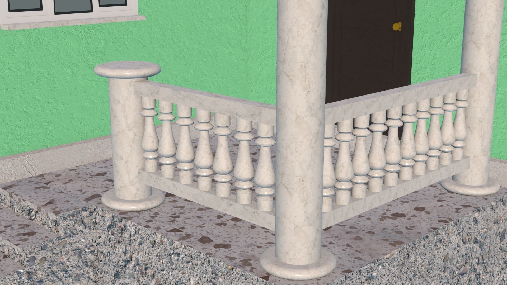 House victorian 3D model_12