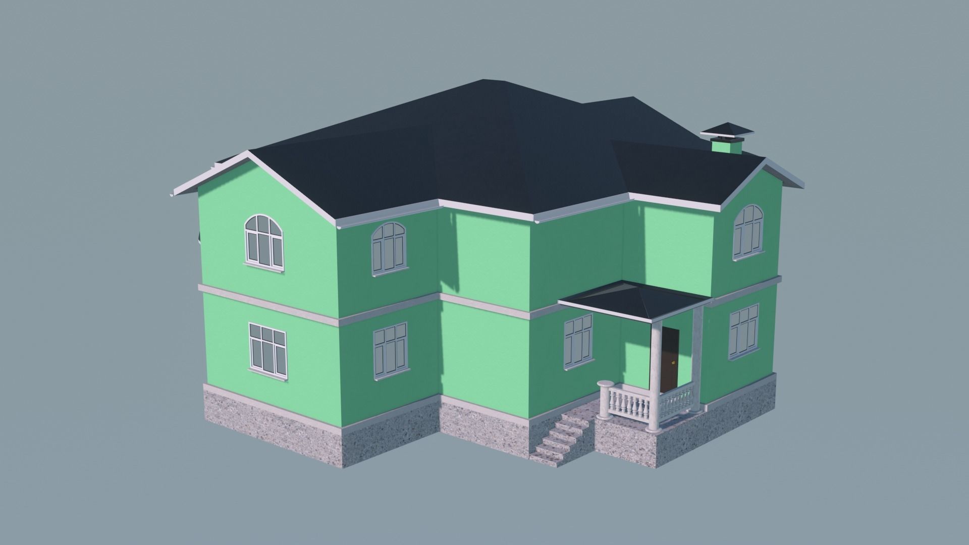 House victorian 3D model_10
