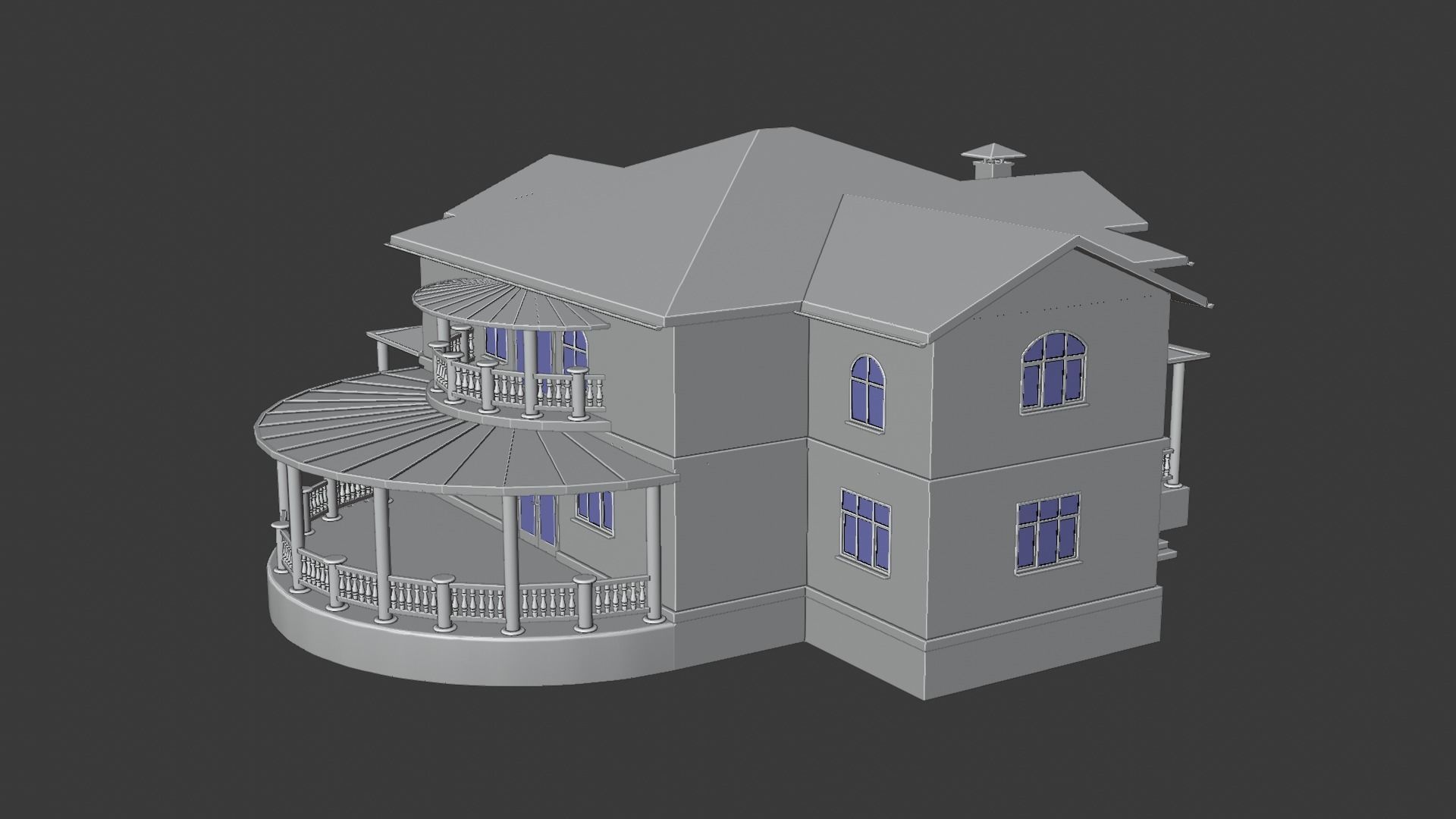 House victorian 3D model_19