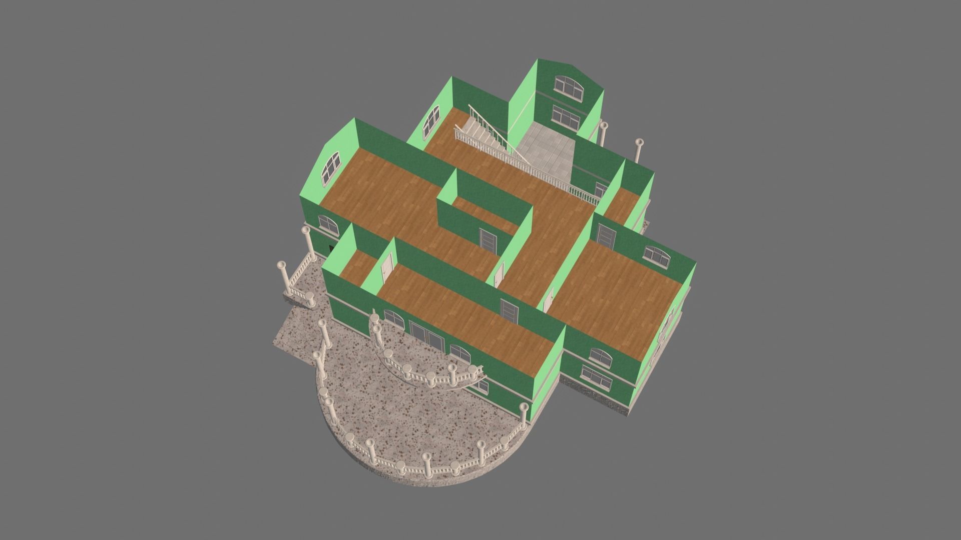 House victorian 3D model_32