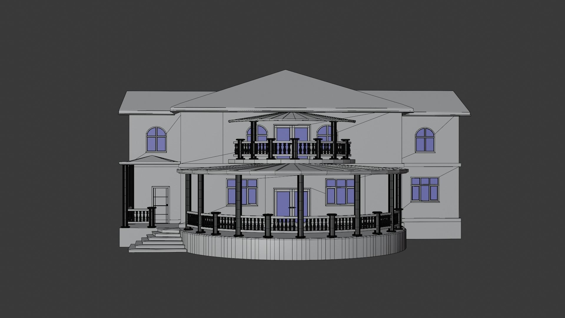 House victorian 3D model_3