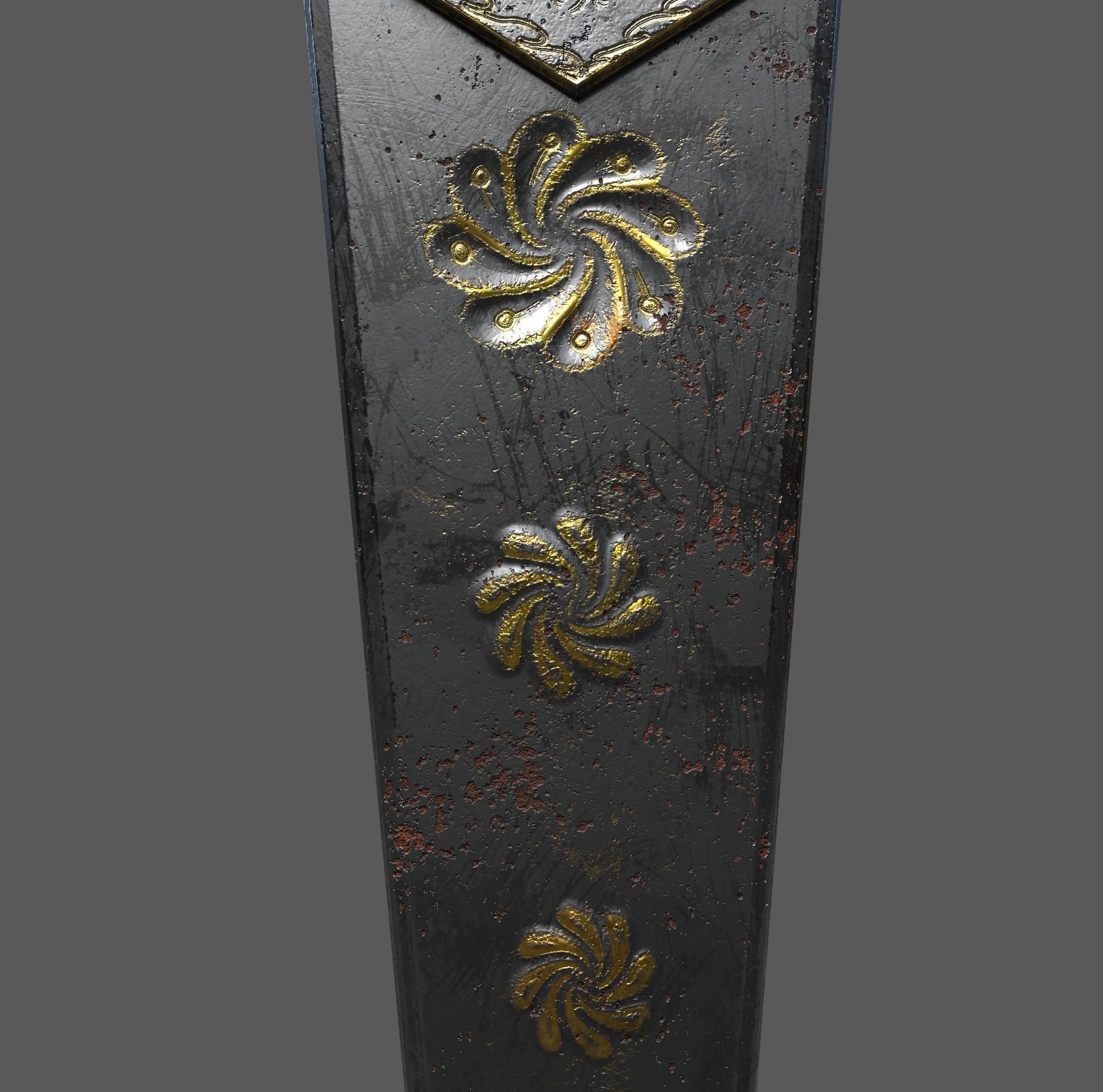 Medieval Fancy Scissors Free 3D model_15