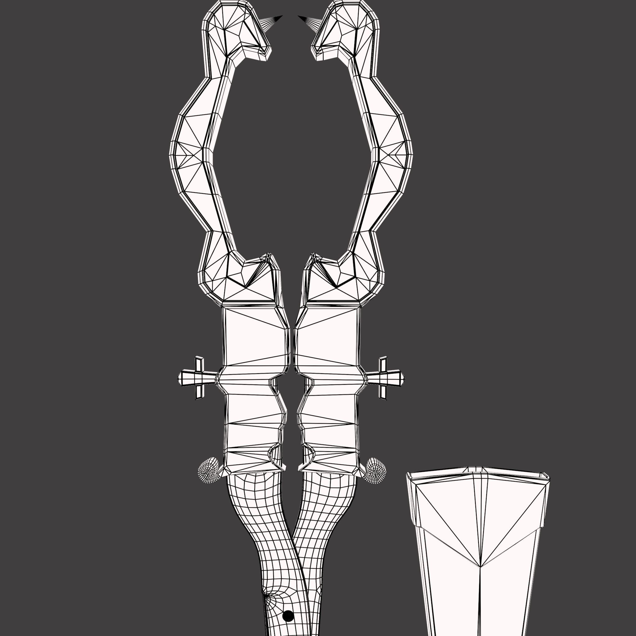 Medieval Fancy Scissors Free 3D model_38