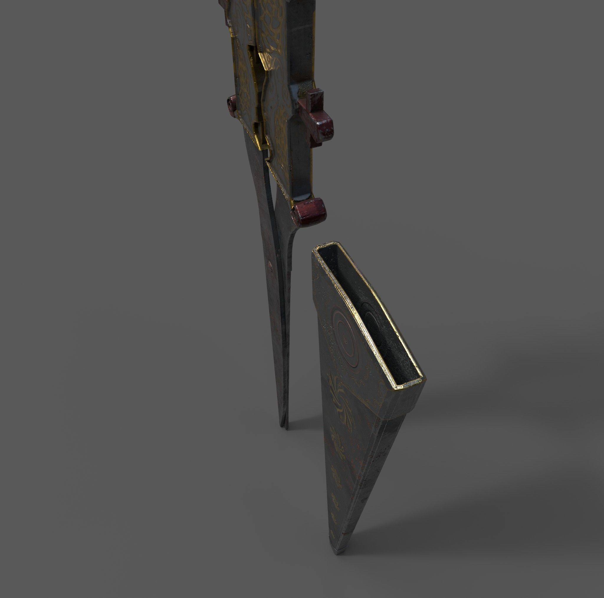 Medieval Fancy Scissors Free 3D model_12