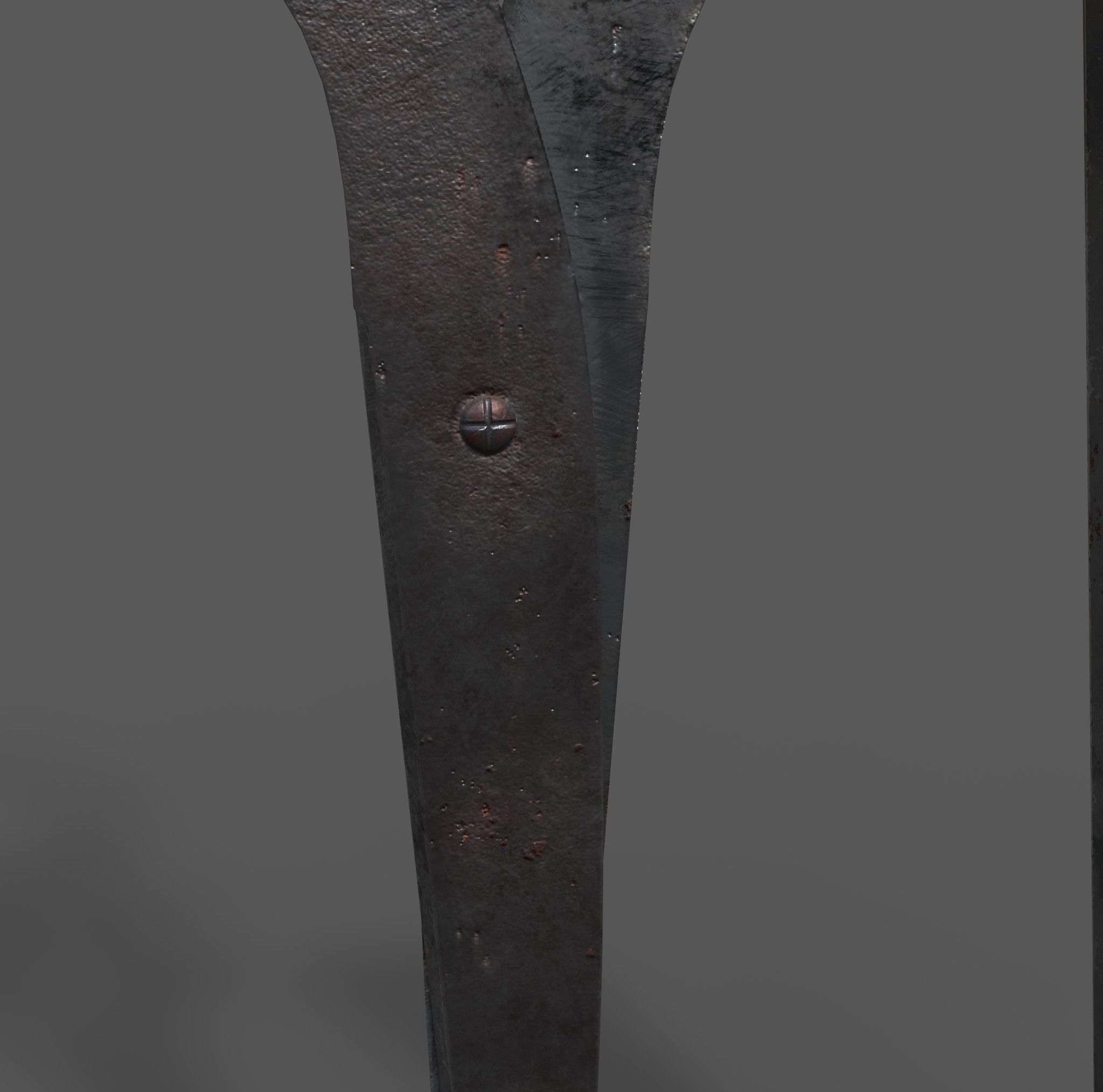 Medieval Fancy Scissors Free 3D model_14