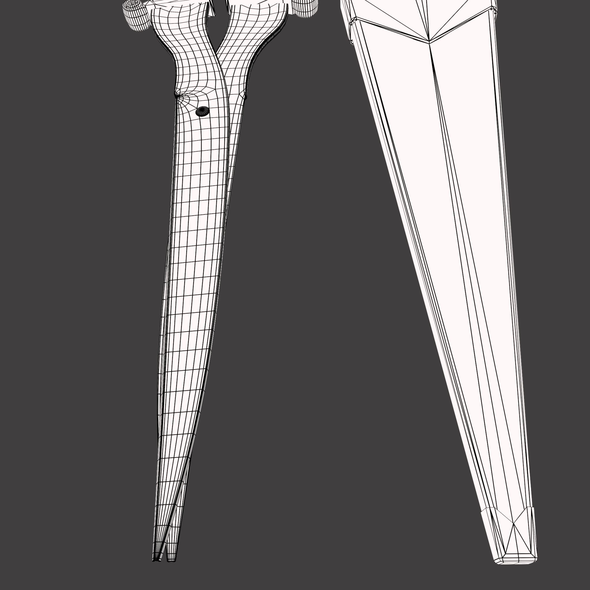 Medieval Fancy Scissors Free 3D model_40