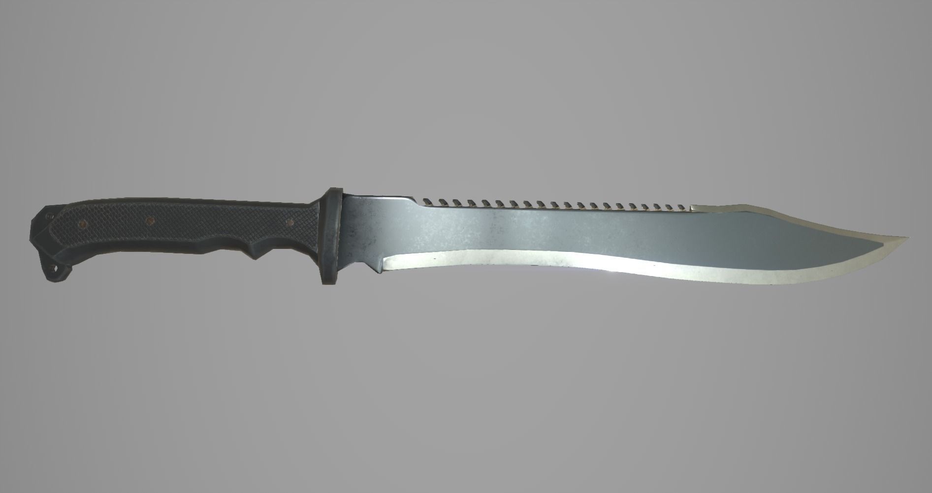 Modern Machete Low-poly 3D model_3