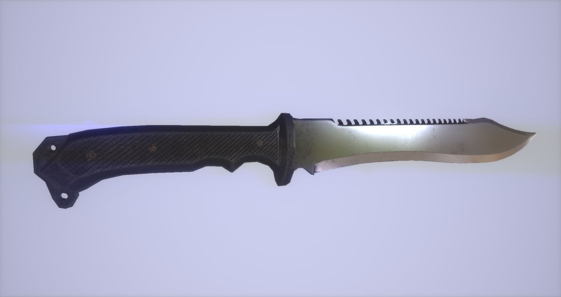 Modern Machete Low-poly 3D model_4