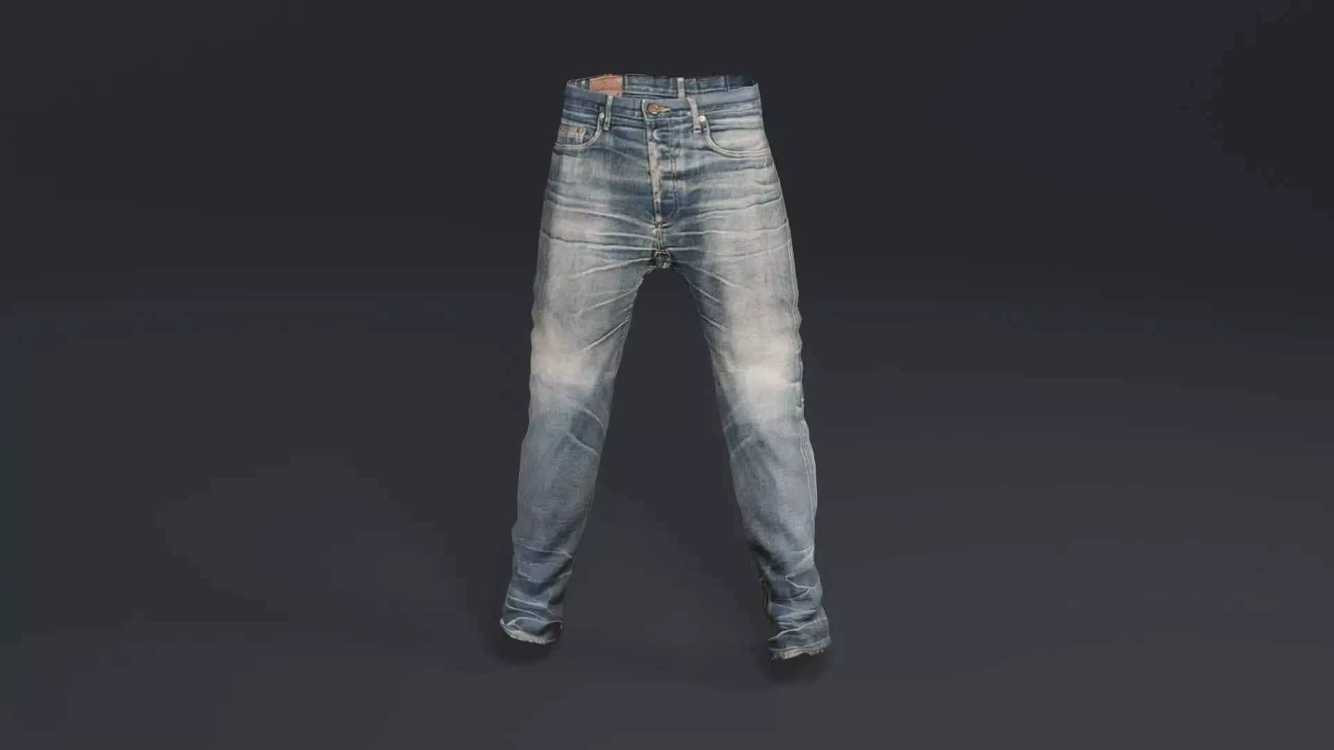 Demin Jeans Low-poly 3D model