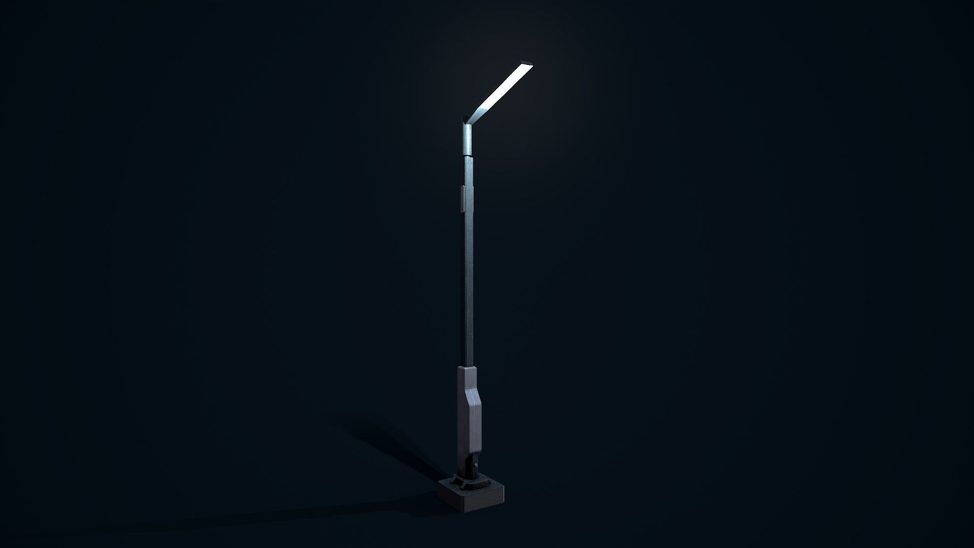 Sci Fi Street Light 1 Low-poly 3D model_3