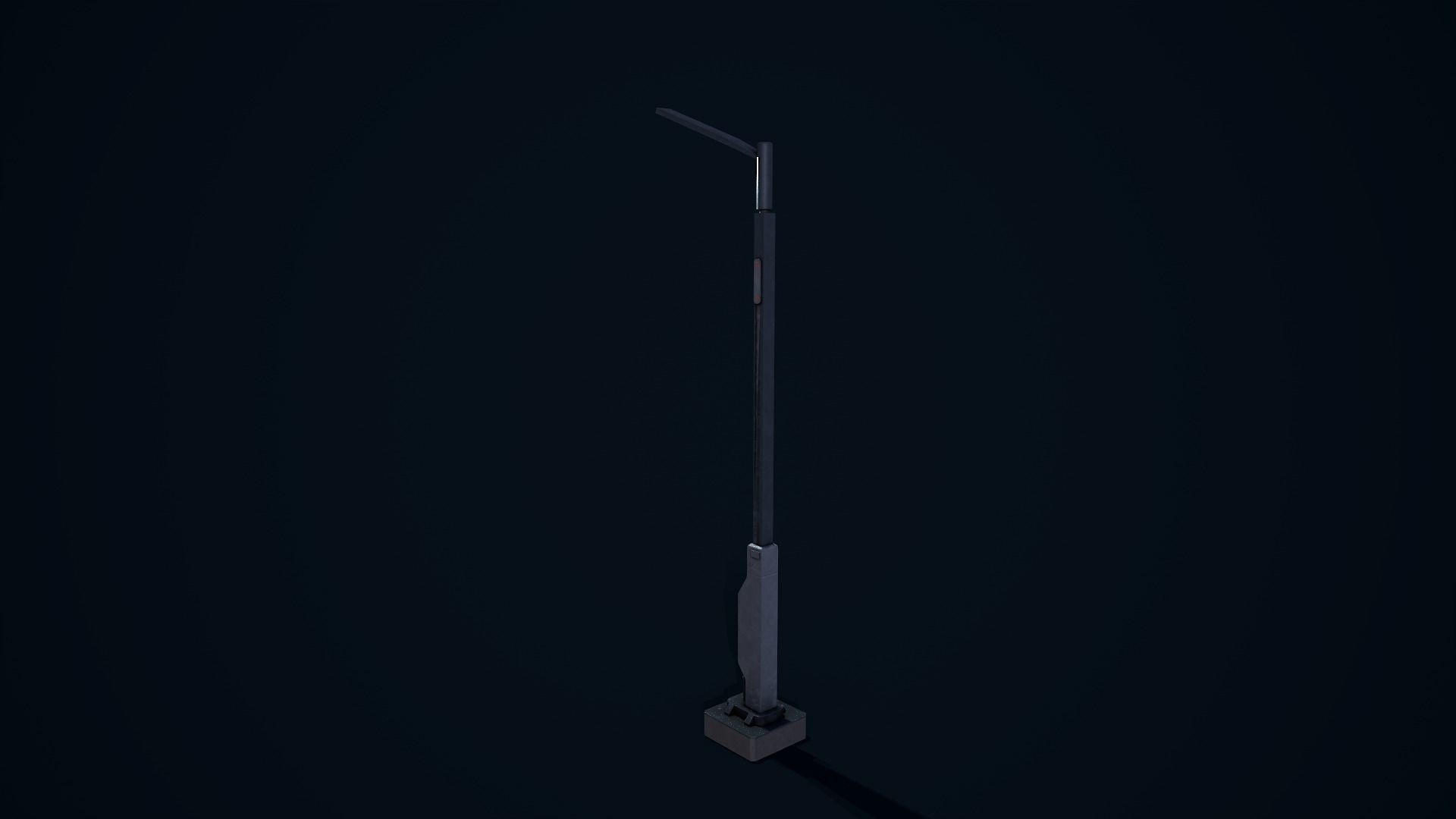 Sci Fi Street Light 1 Low-poly 3D model_9