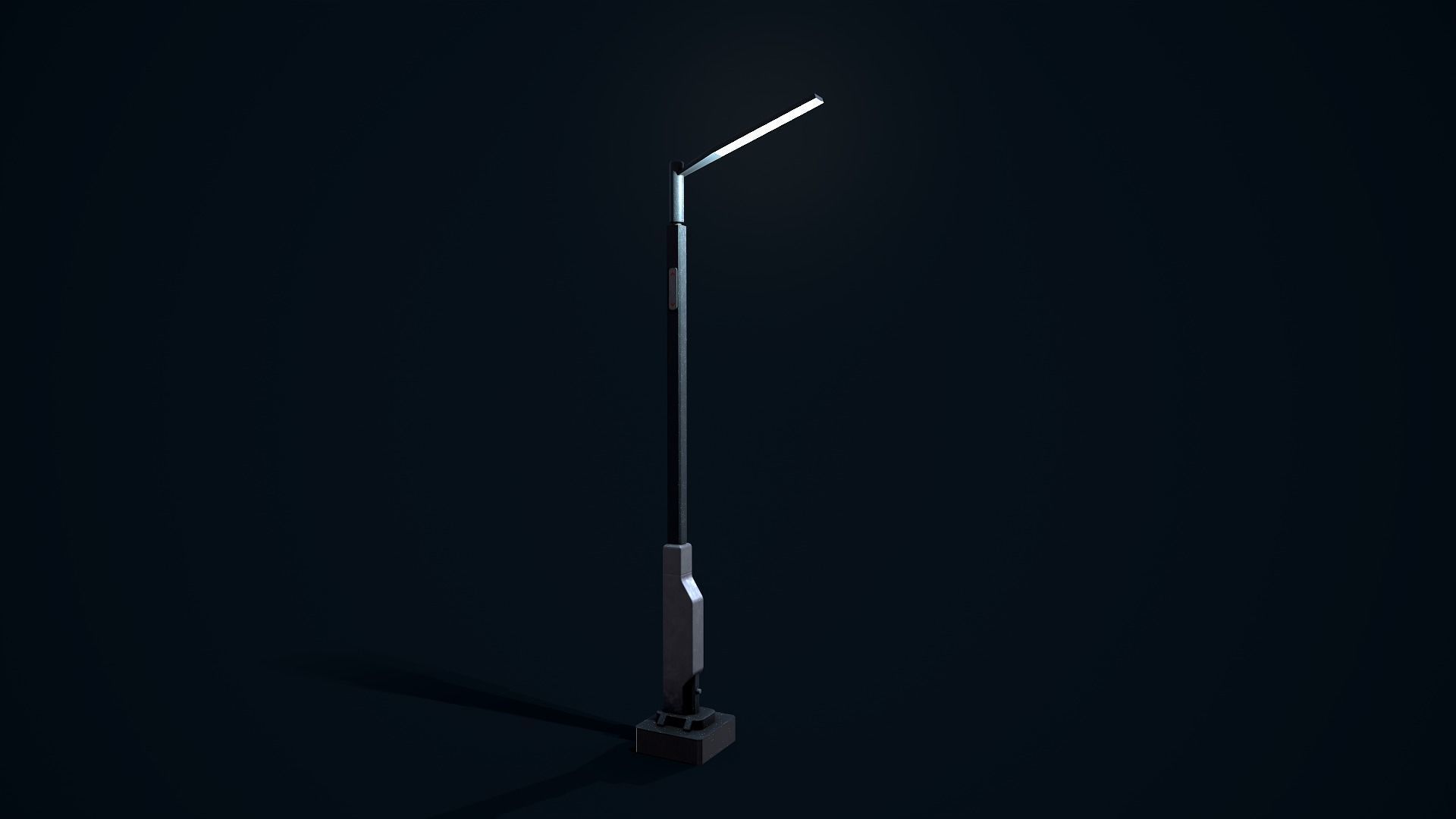 Sci Fi Street Light 1 Low-poly 3D model_4