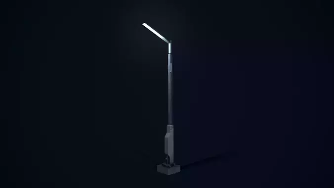 Sci Fi Street Light 1 Low-poly 3D model Sci Fi Street Light 1 Low-poly 3D model