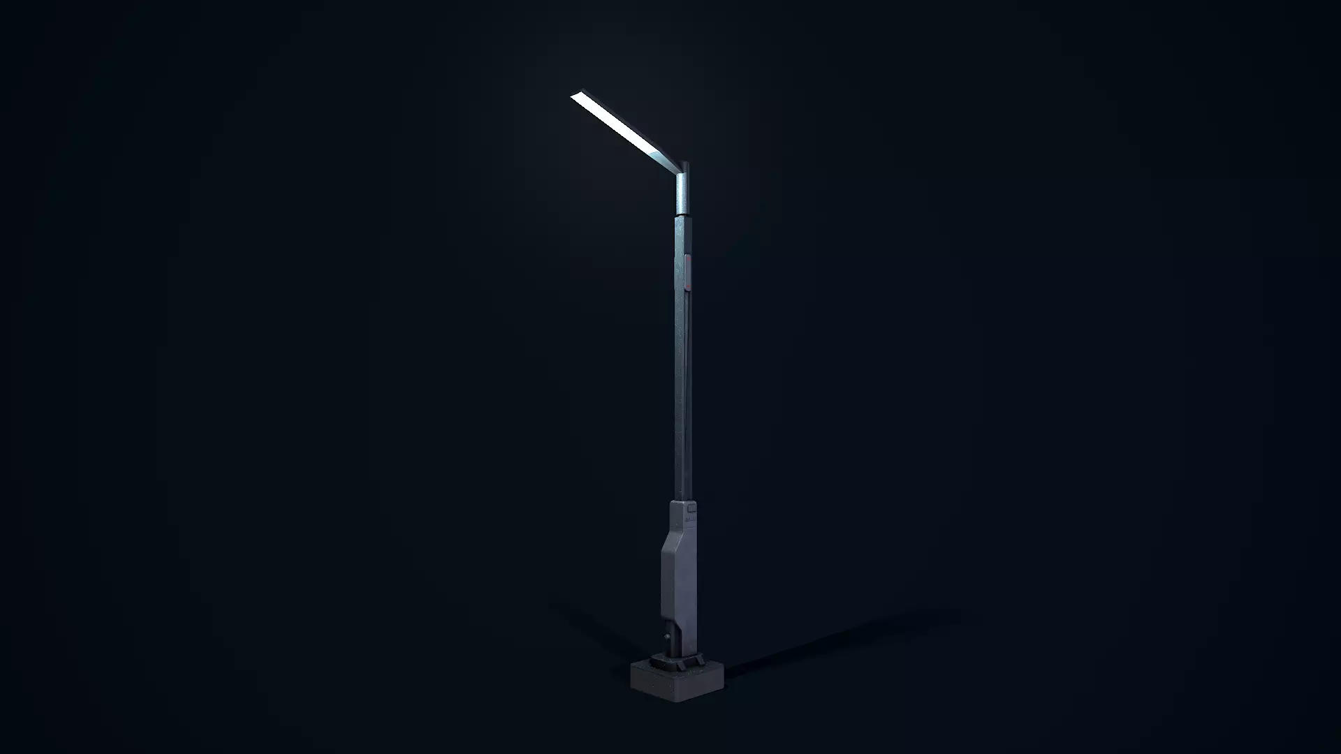 Sci Fi Street Light 1 Low-poly 3D model_0