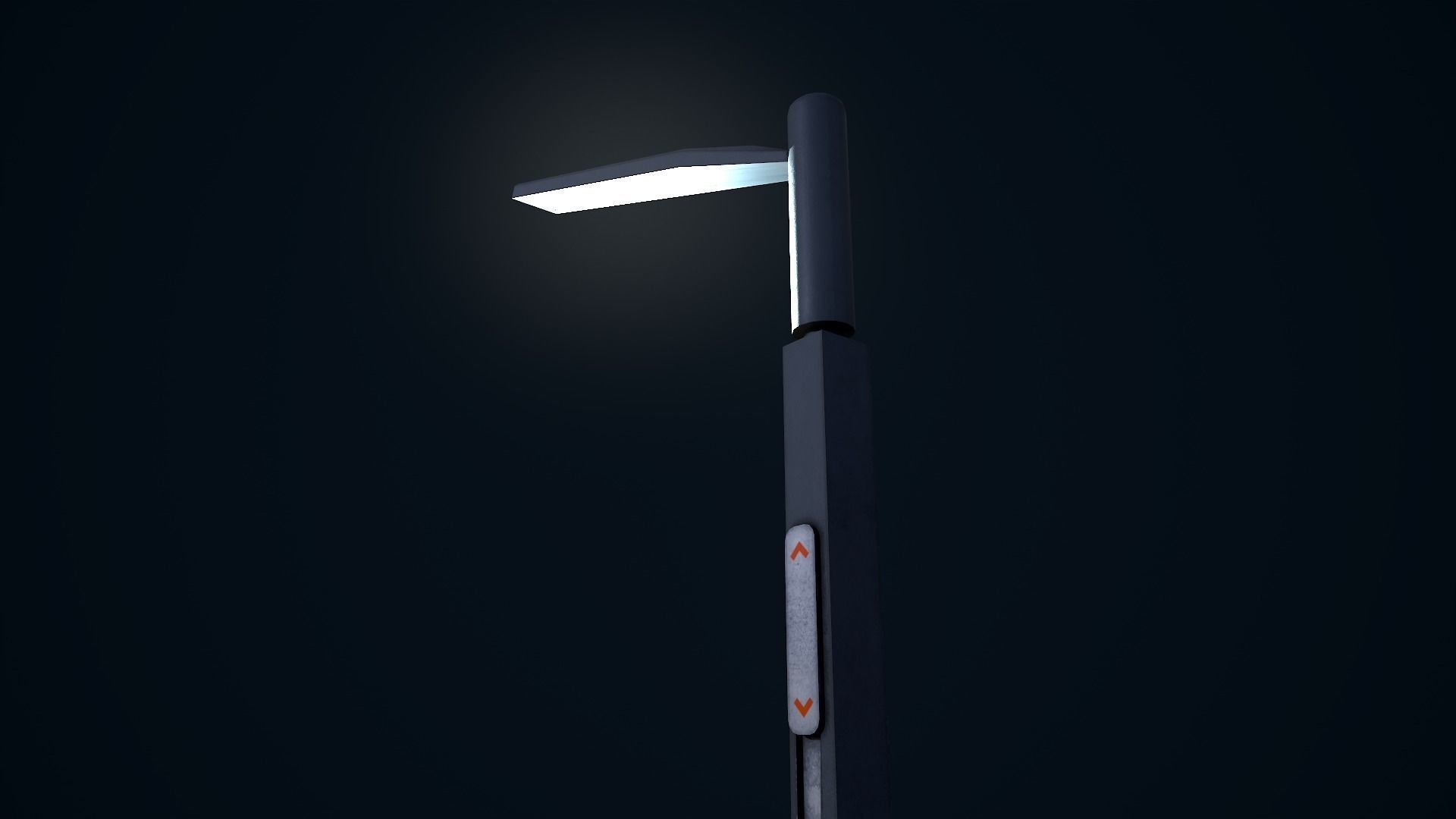Sci Fi Street Light 1 Low-poly 3D model_13