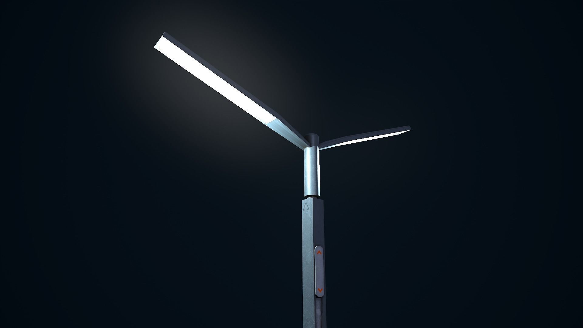 Sci Fi Street Light 2 Low-poly 3D model_10