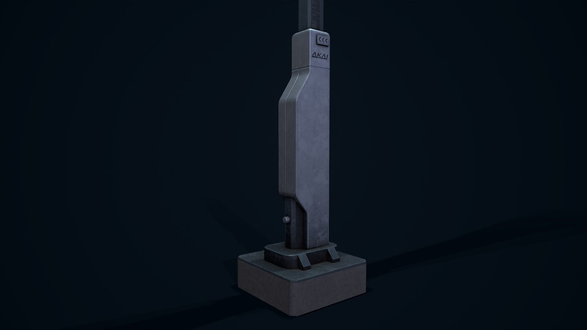 Sci Fi Street Light 2 Low-poly 3D model_12