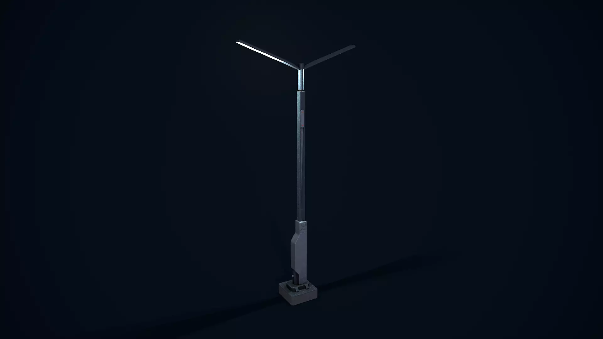 Sci Fi Street Light 2 Low-poly 3D model_0