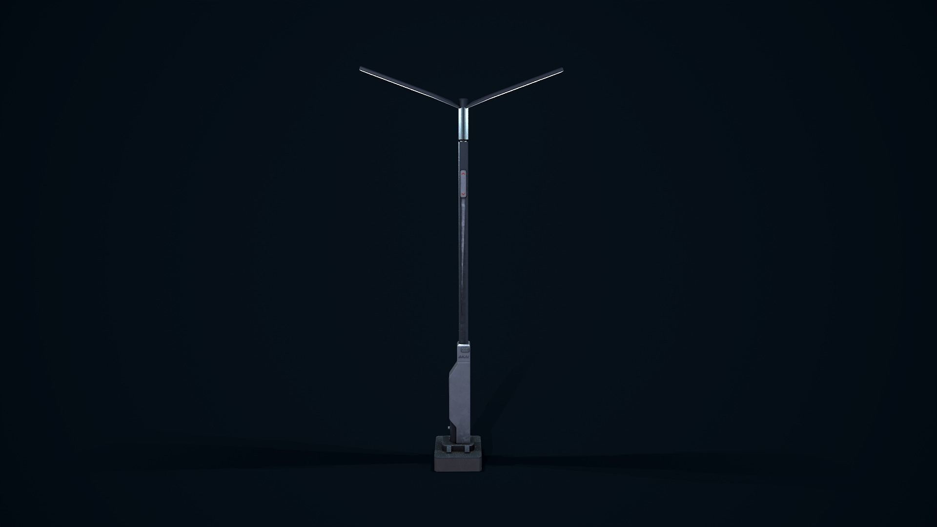 Sci Fi Street Light 2 Low-poly 3D model_2