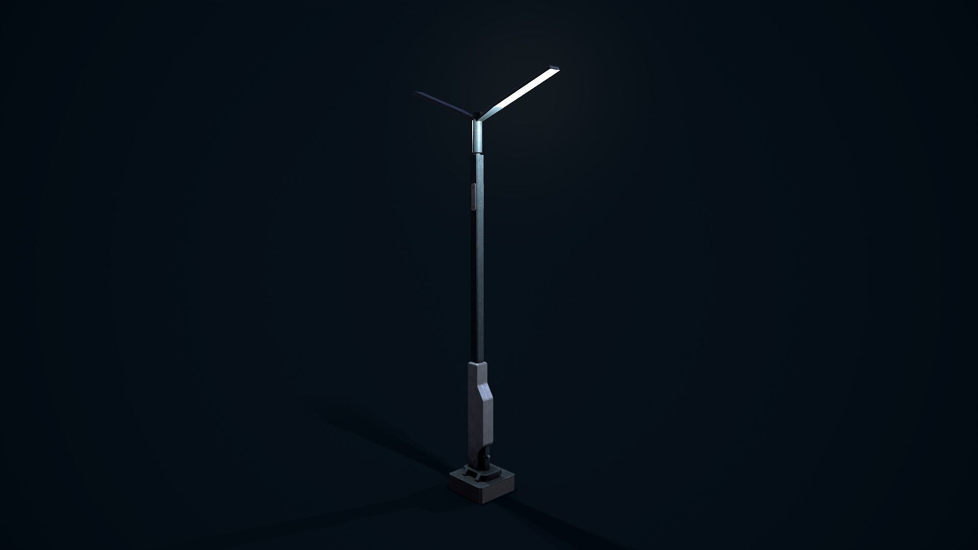 Sci Fi Street Light 2 Low-poly 3D model_7