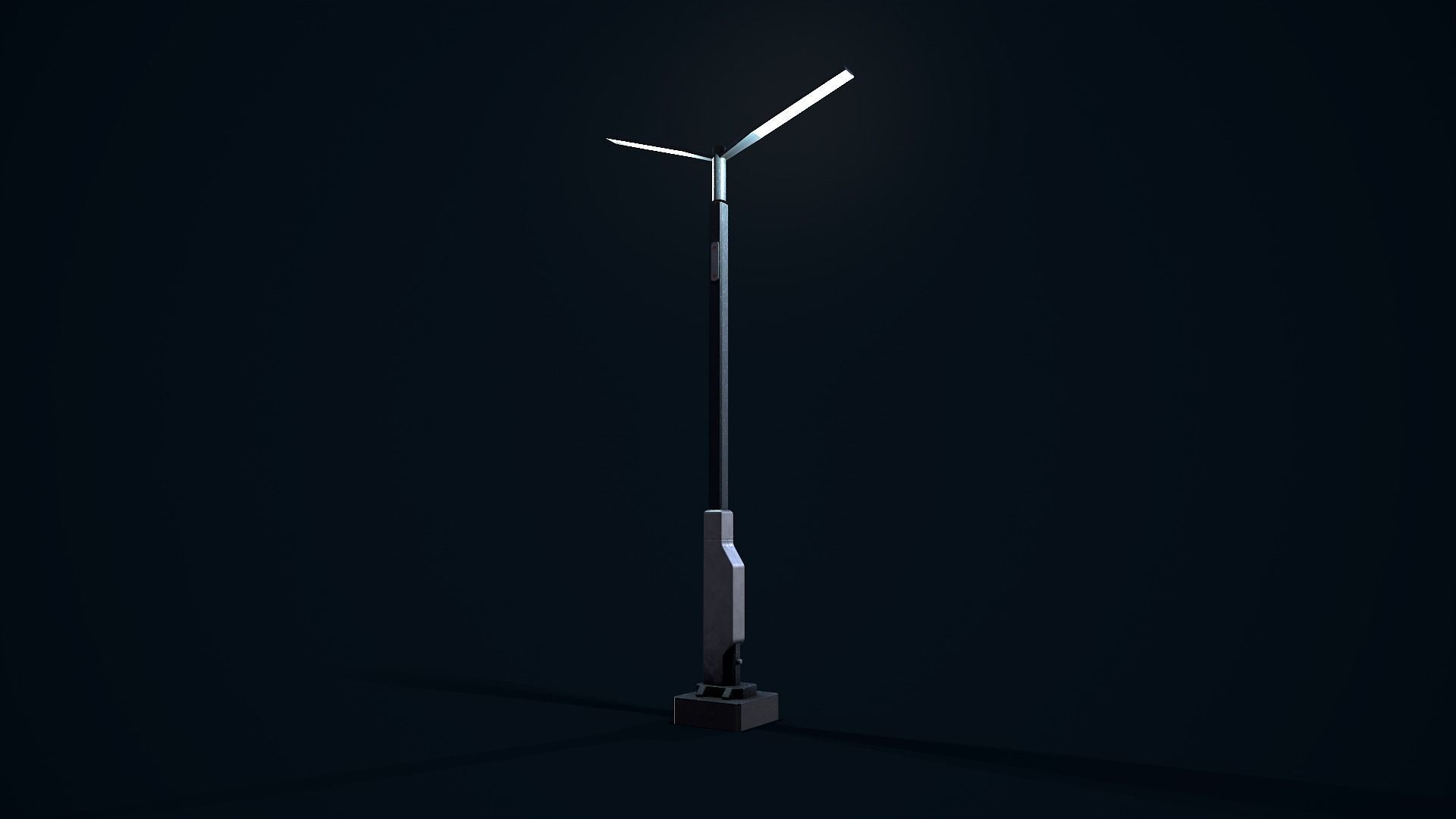 Sci Fi Street Light 2 Low-poly 3D model_11