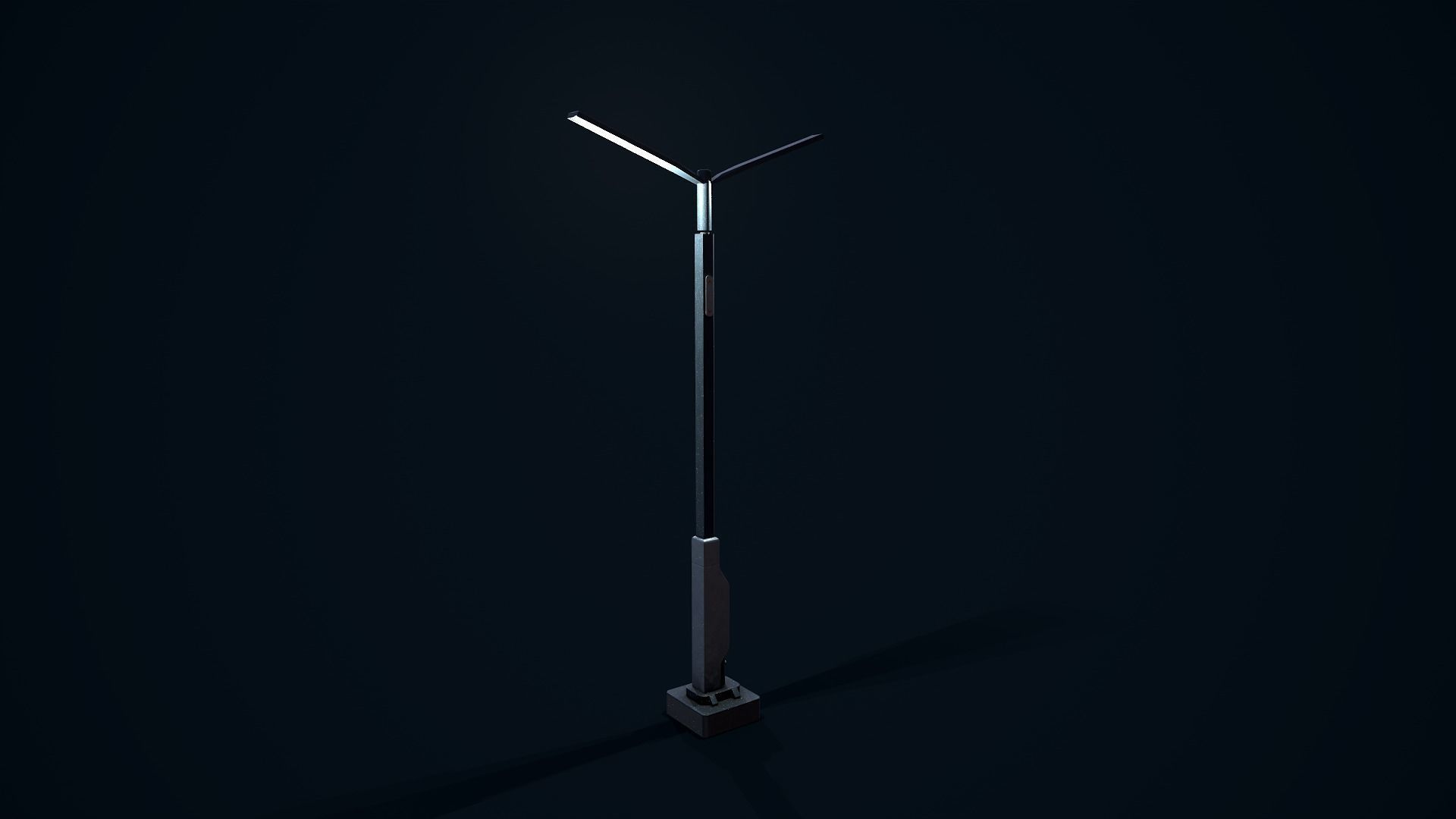 Sci Fi Street Light 2 Low-poly 3D model_6
