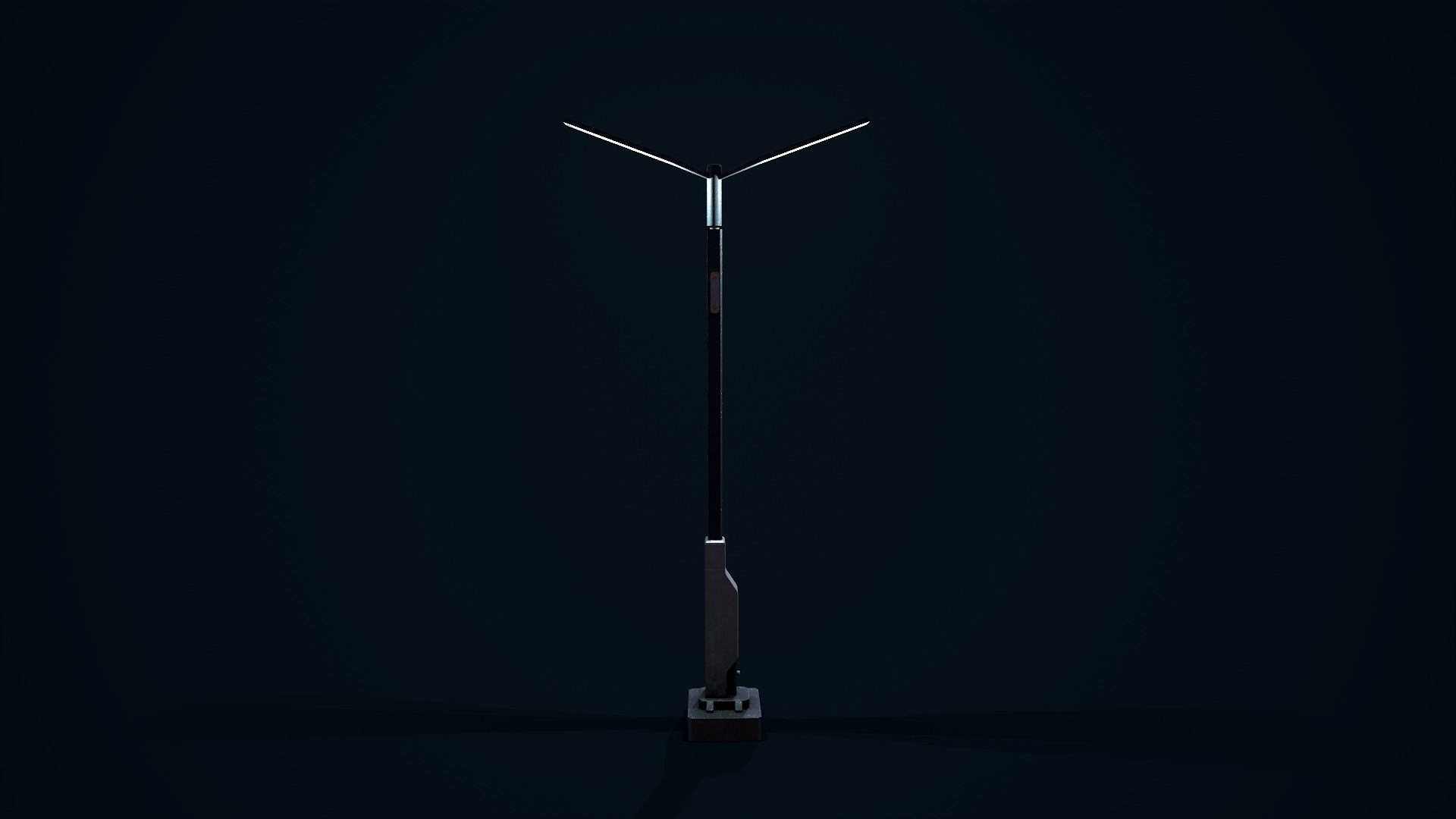 Sci Fi Street Light 2 Low-poly 3D model_5