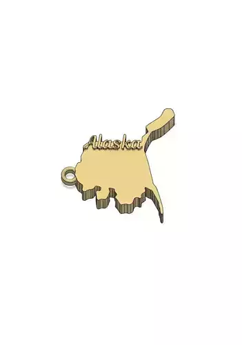 Alaska Charm 3D print model