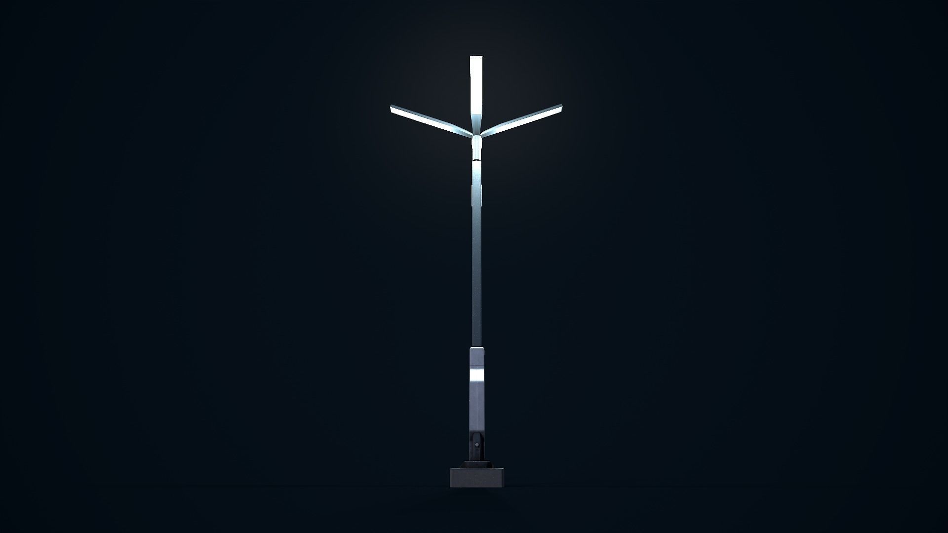 Sci Fi Street Light 3 Low-poly 3D model_12
