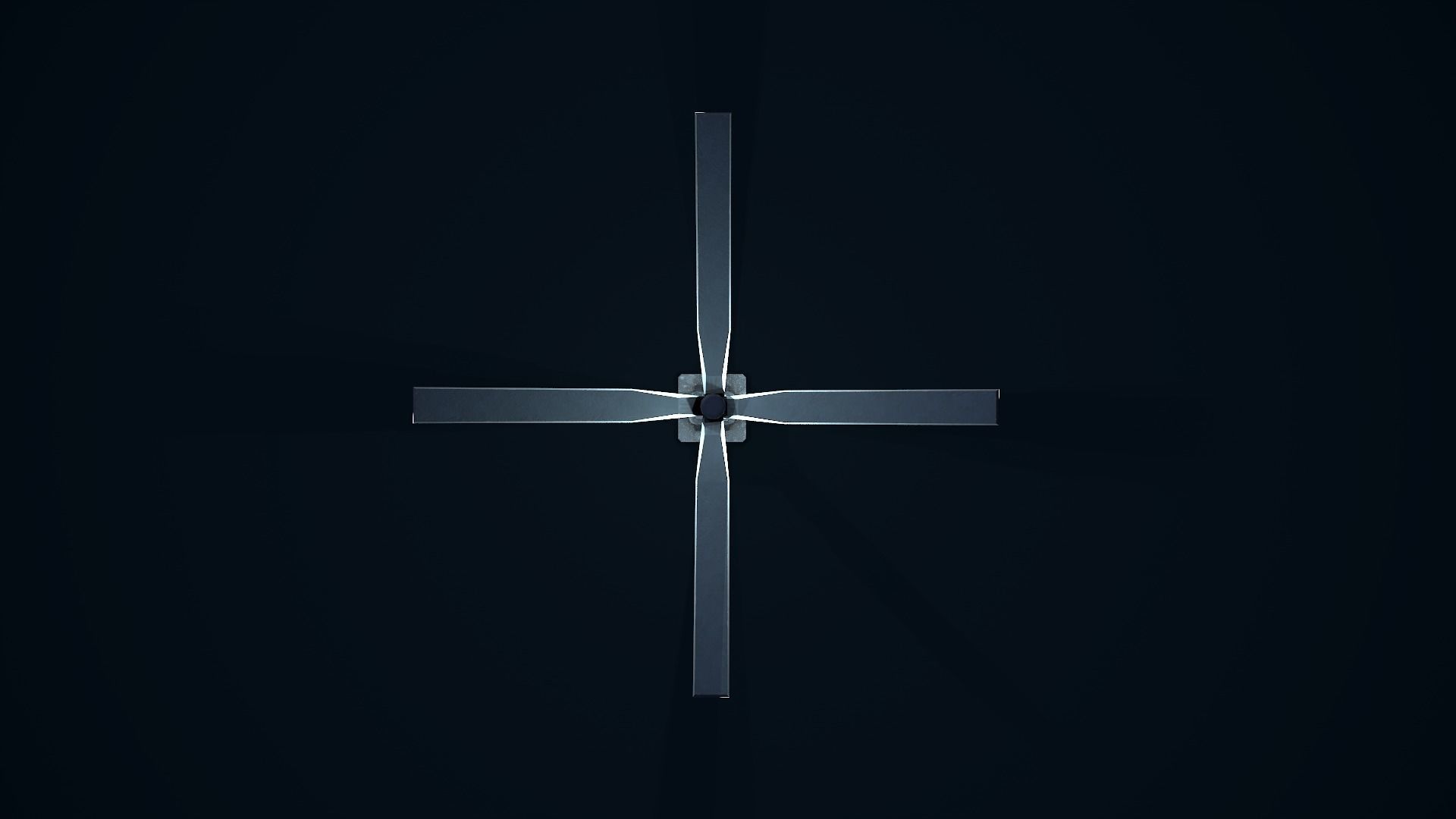 Sci Fi Street Light 3 Low-poly 3D model_9