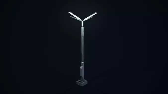 Sci Fi Street Light 3 Low-poly 3D model Sci Fi Street Light 3 Low-poly 3D model