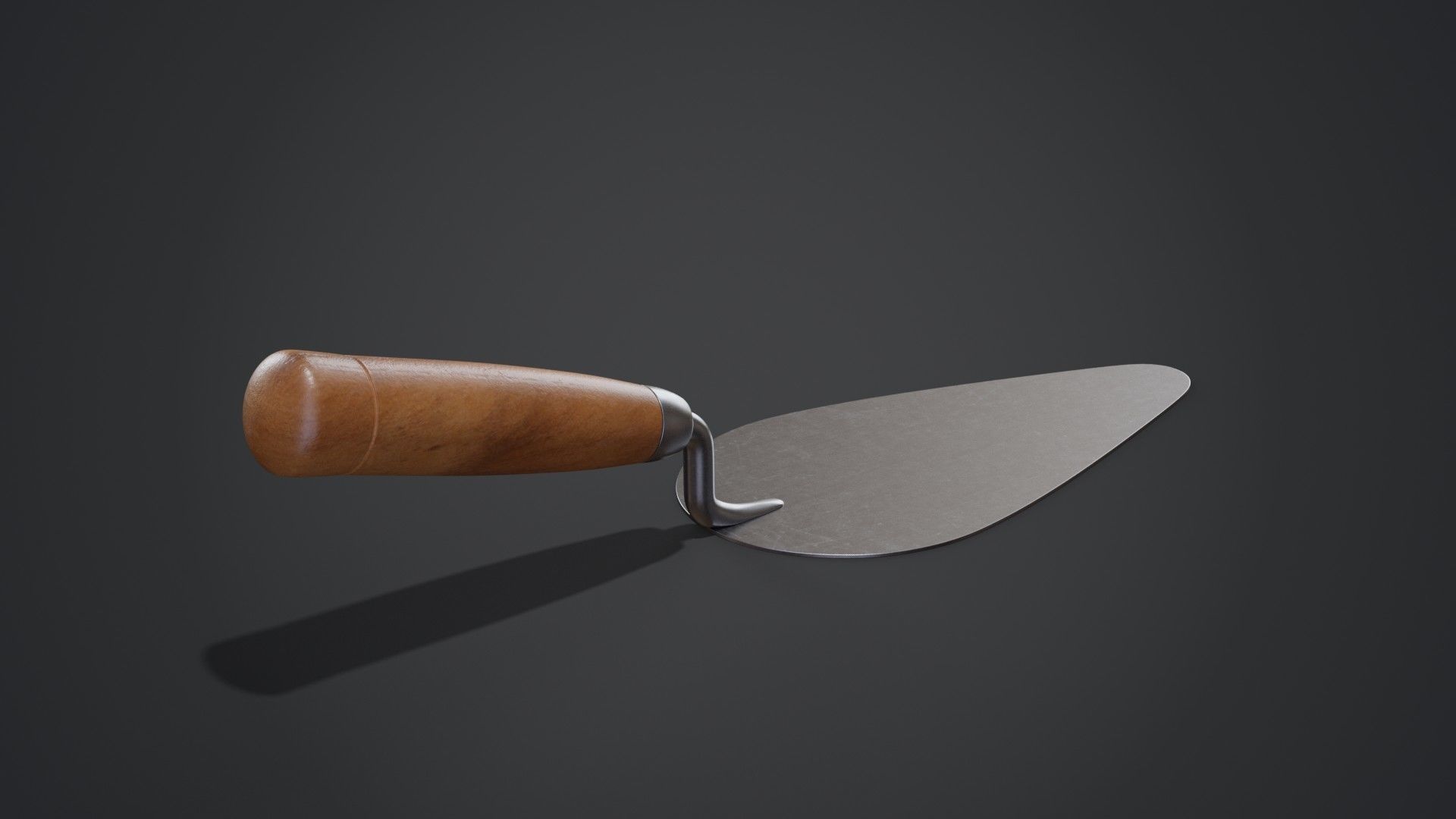Brick Trowel 3D model_4