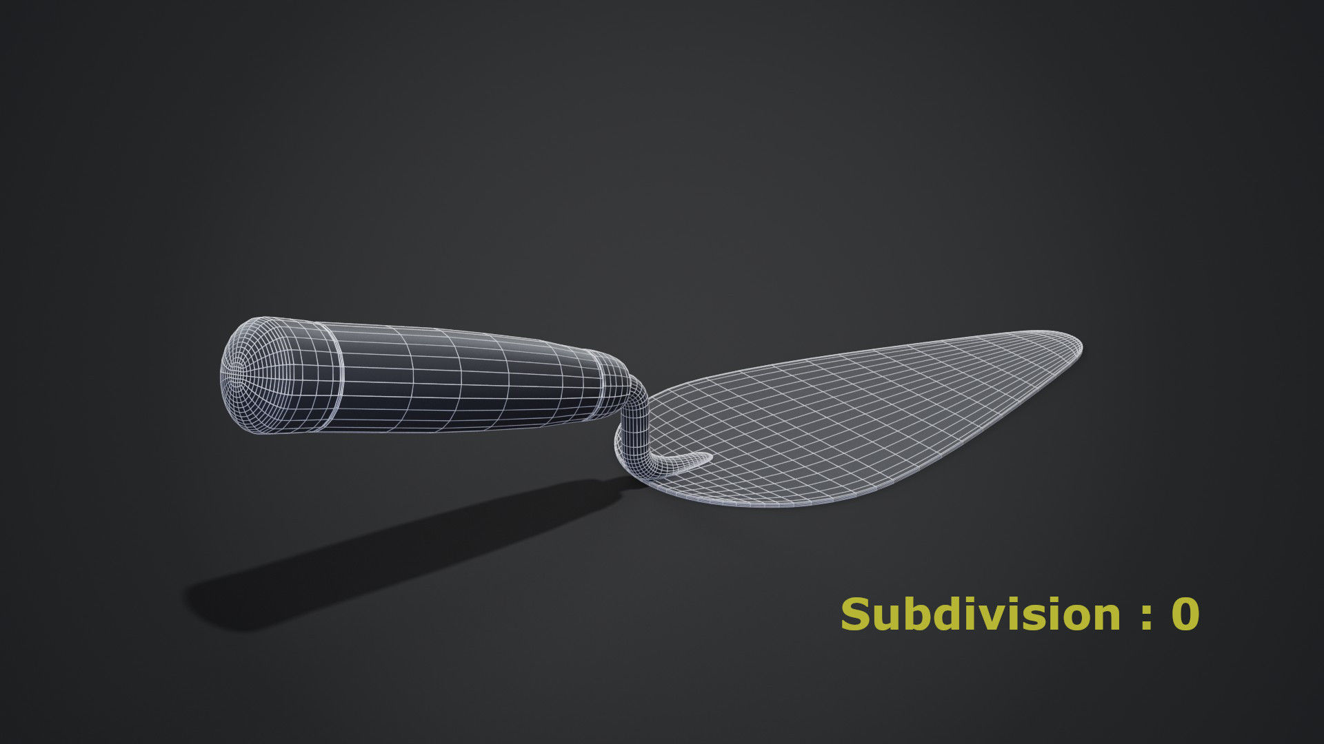 Brick Trowel 3D model_7