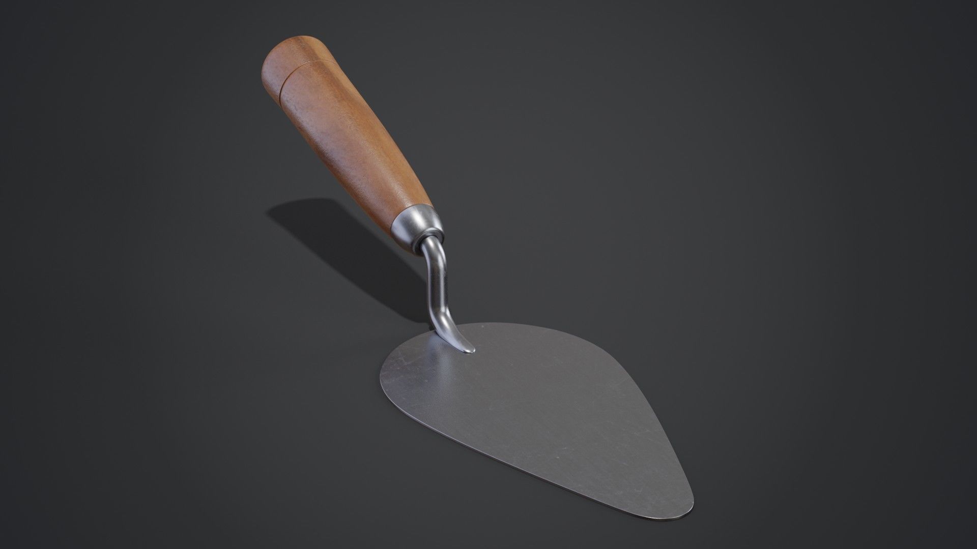 Brick Trowel 3D model_2