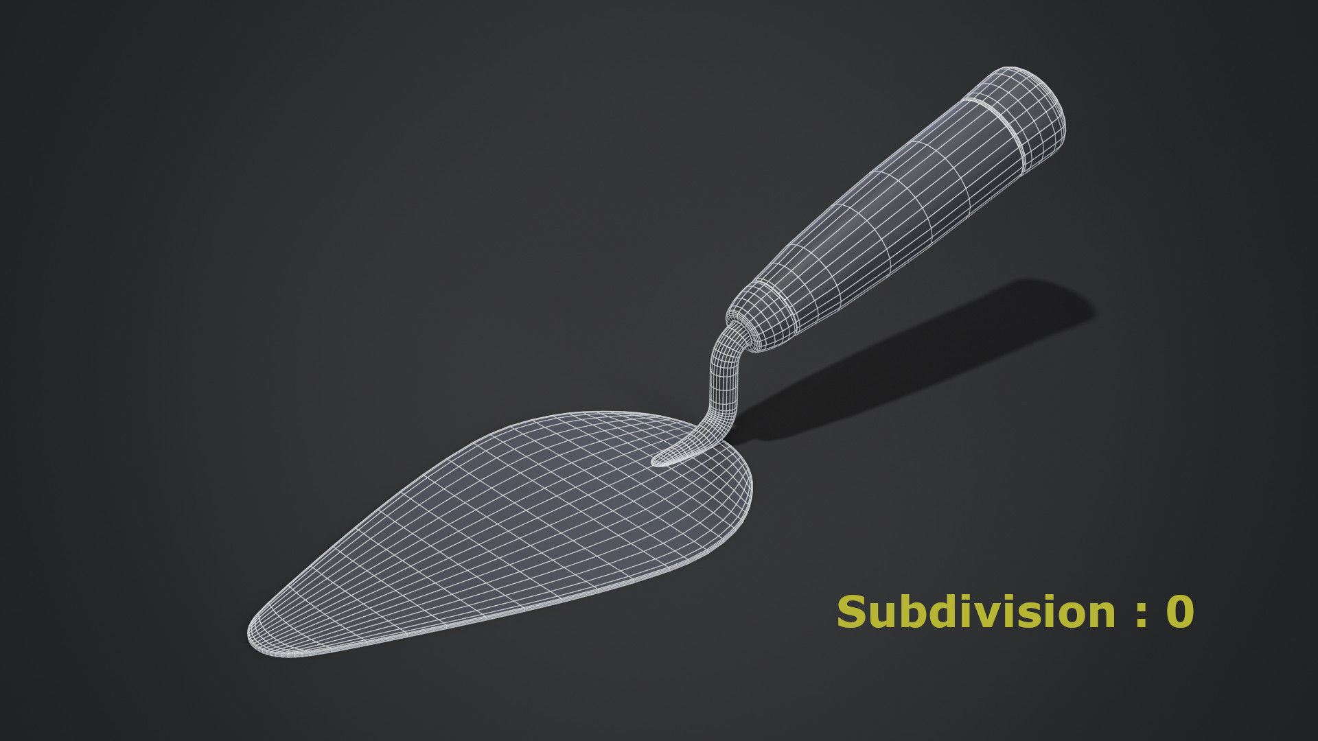 Brick Trowel 3D model_6