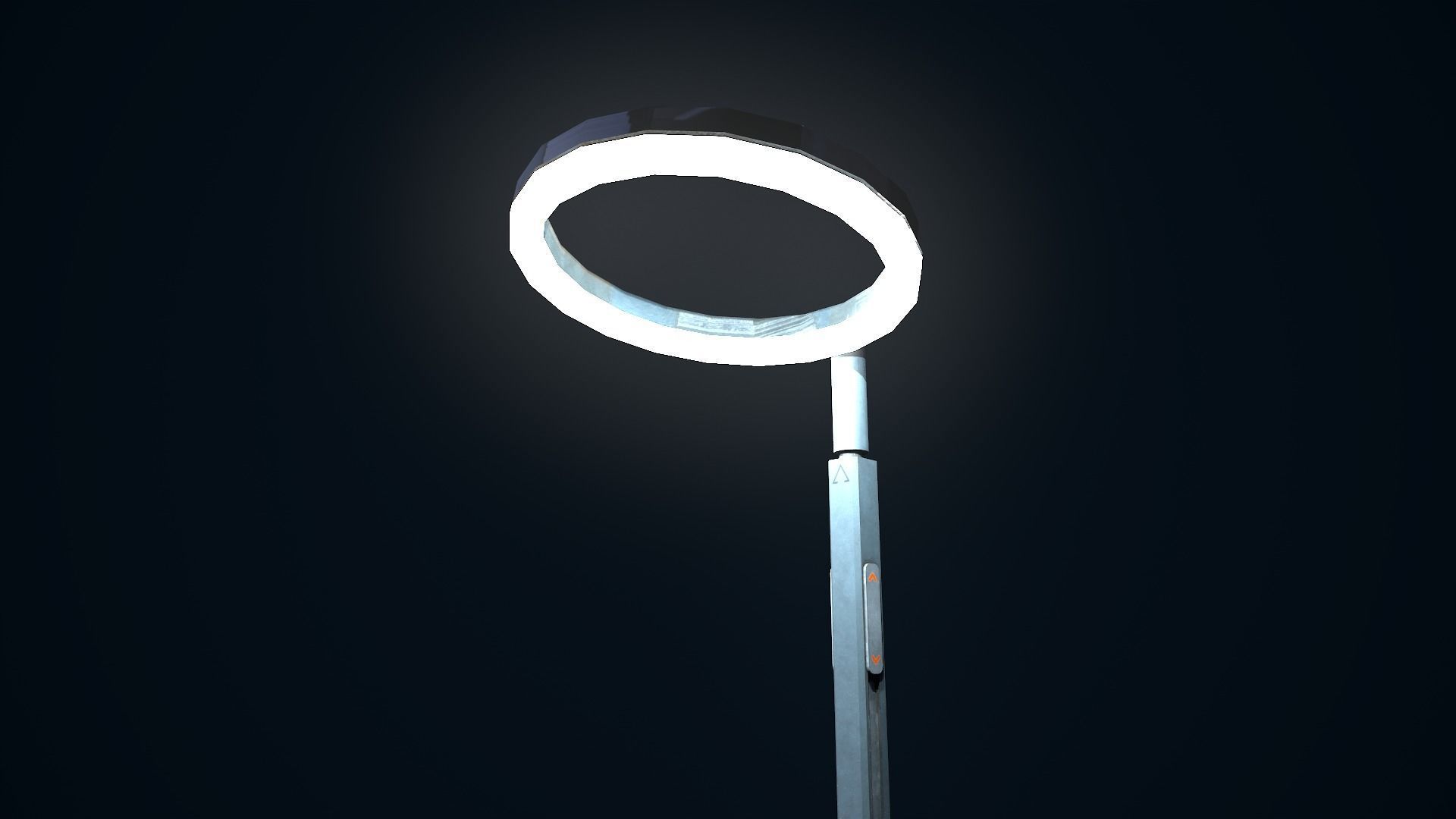 Sci Fi Street Light 5 Low-poly 3D model_10