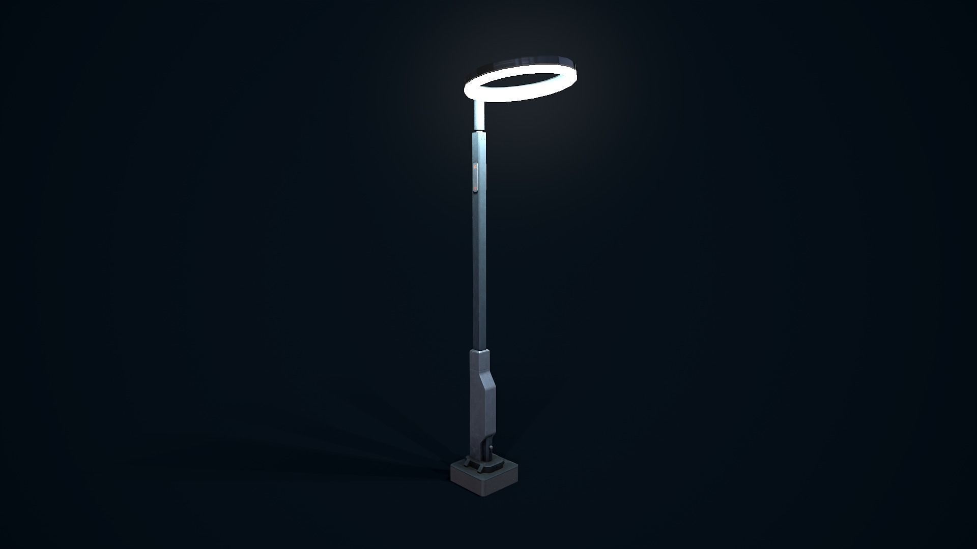 Sci Fi Street Light 5 Low-poly 3D model_3