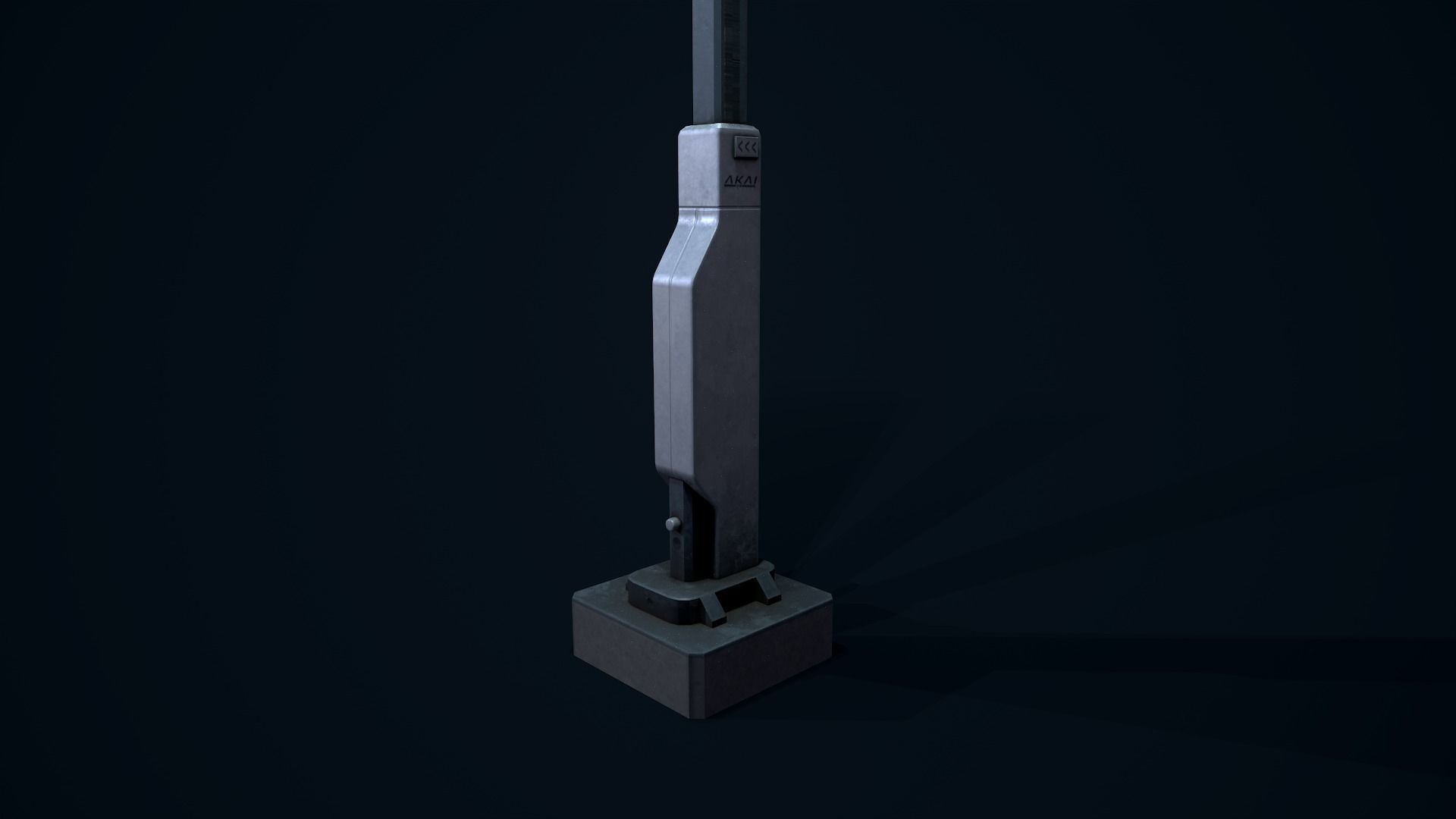 Sci Fi Street Light 5 Low-poly 3D model_12