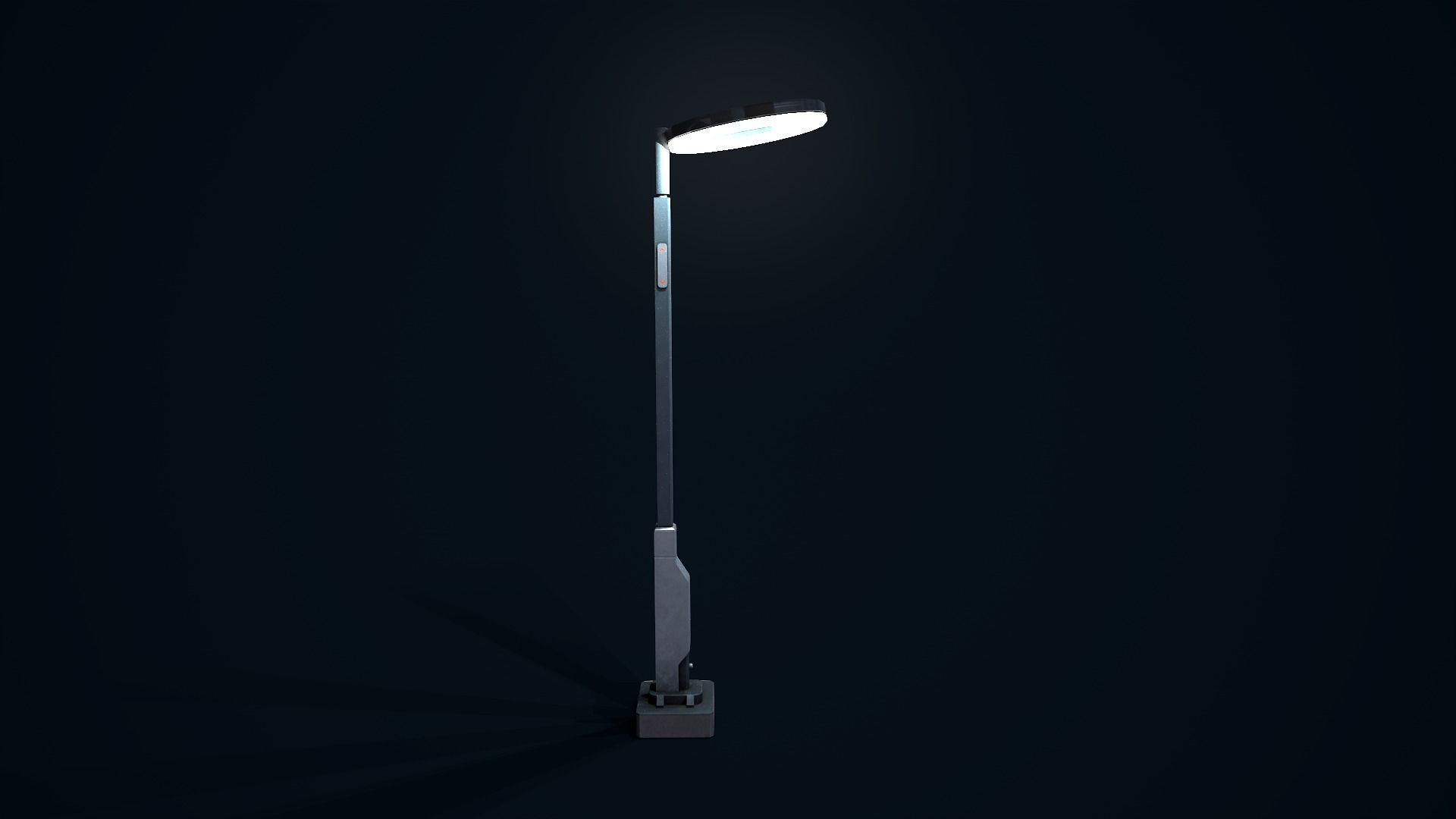 Sci Fi Street Light 5 Low-poly 3D model_4