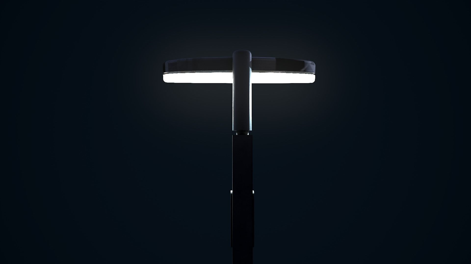 Sci Fi Street Light 5 Low-poly 3D model_17
