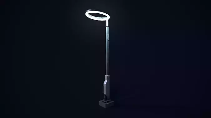 Sci Fi Street Light 5 Low-poly 3D model Sci Fi Street Light 5 Low-poly 3D model