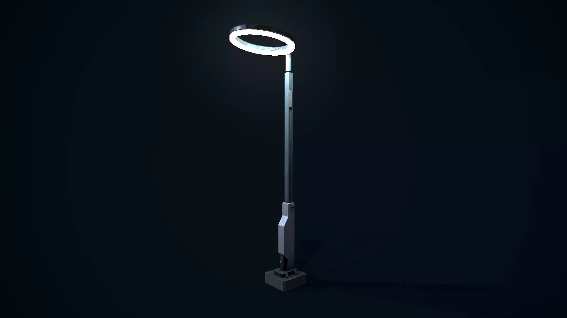 Sci Fi Street Light 5 Low-poly 3D model_0