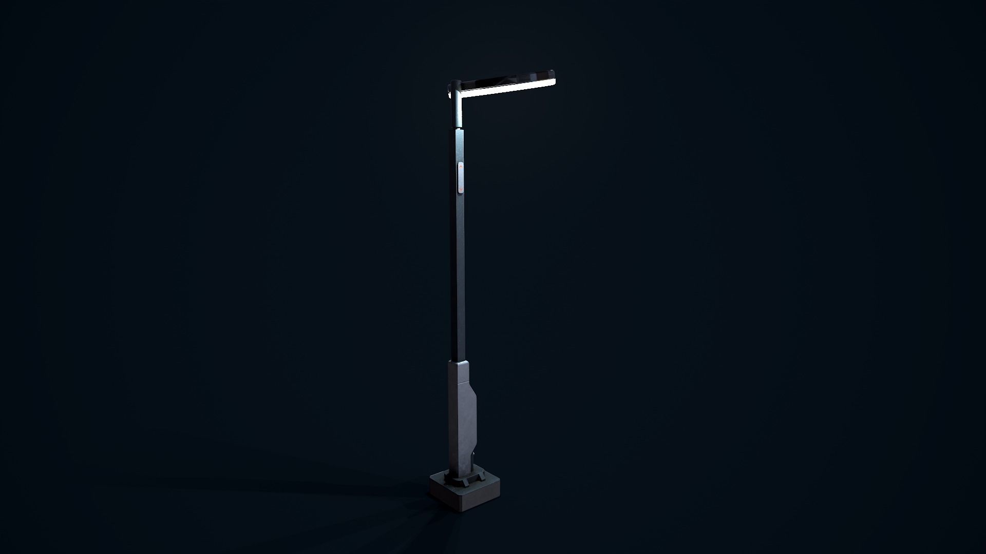 Sci Fi Street Light 5 Low-poly 3D model_5
