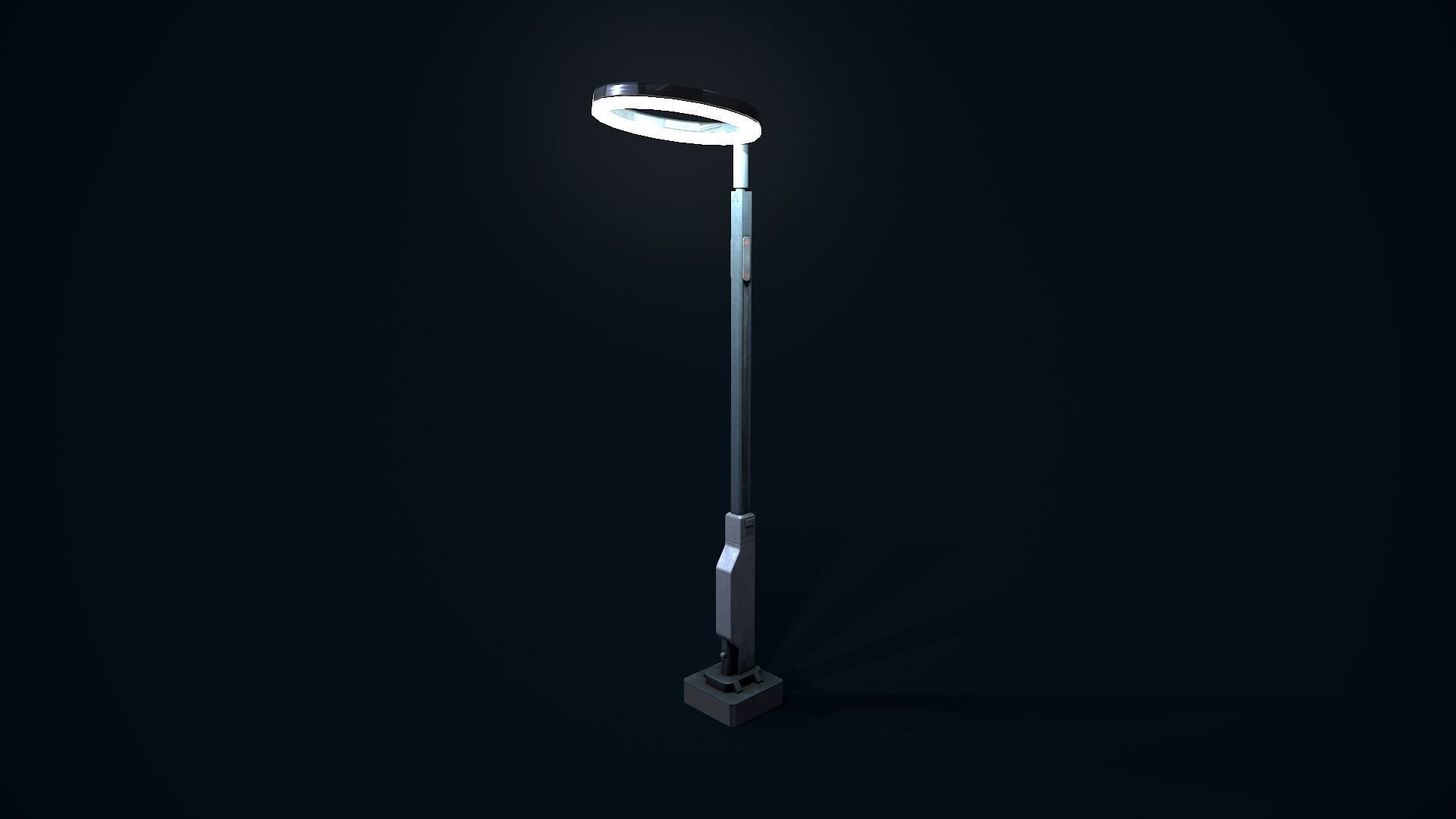 Sci Fi Street Light 5 Low-poly 3D model_11