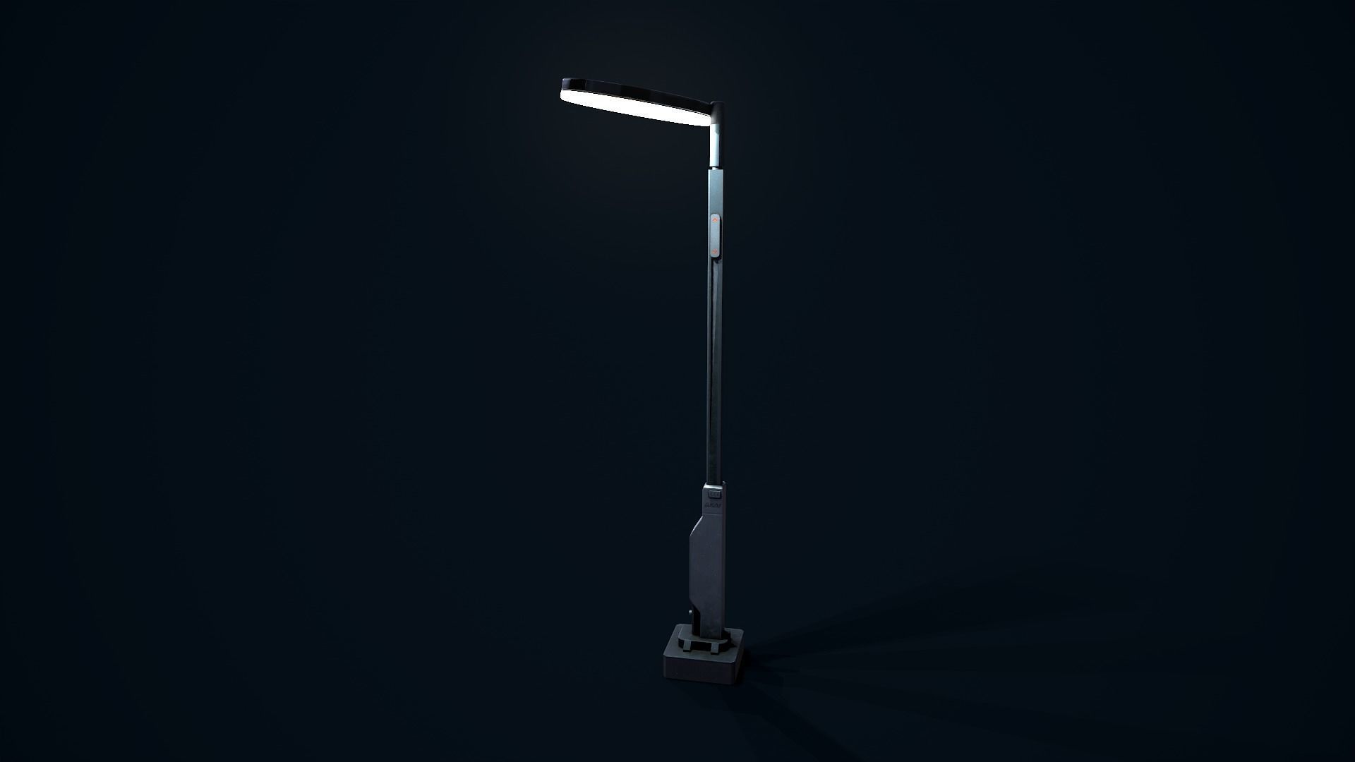 Sci Fi Street Light 5 Low-poly 3D model_8