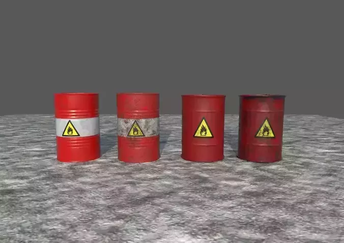 Metal Barrel 3d model